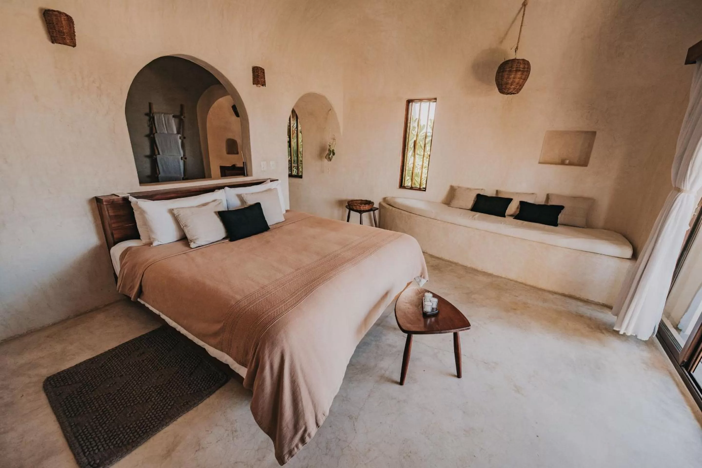 Bedroom, Bed in Papaya Playa Project, Tulum, a Member of Design Hotels