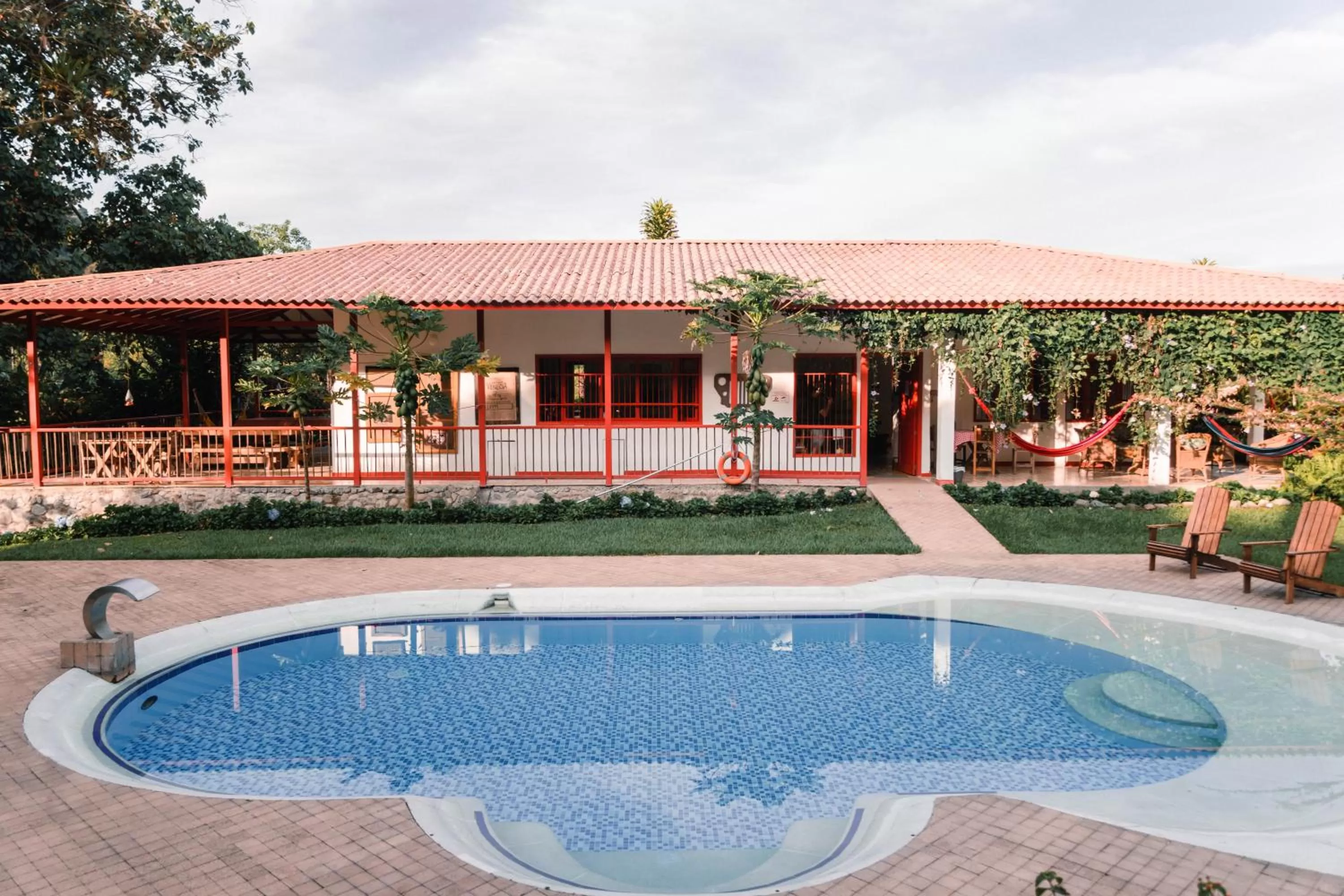 Property building, Swimming Pool in Hacienda Venecia Coffee Farm Hotel