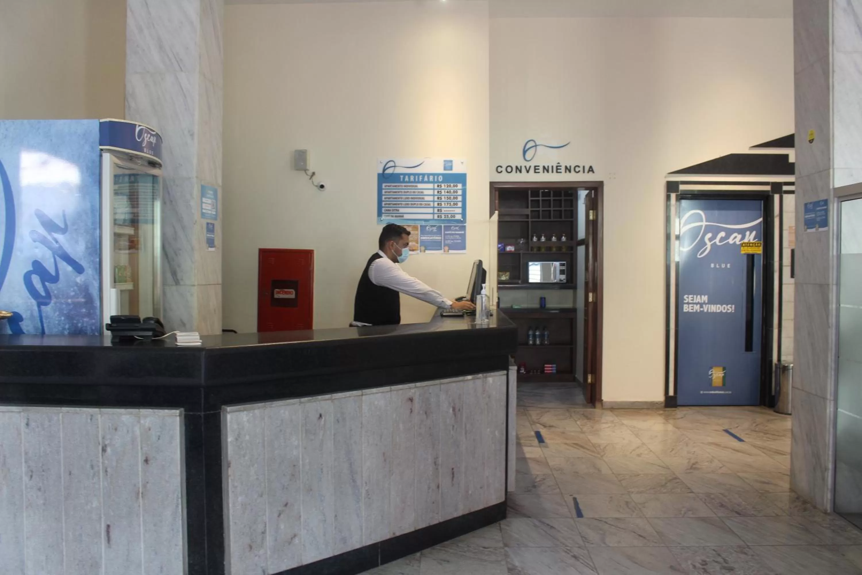 Lobby/Reception in Hotel Oscar Blue Montes Claros