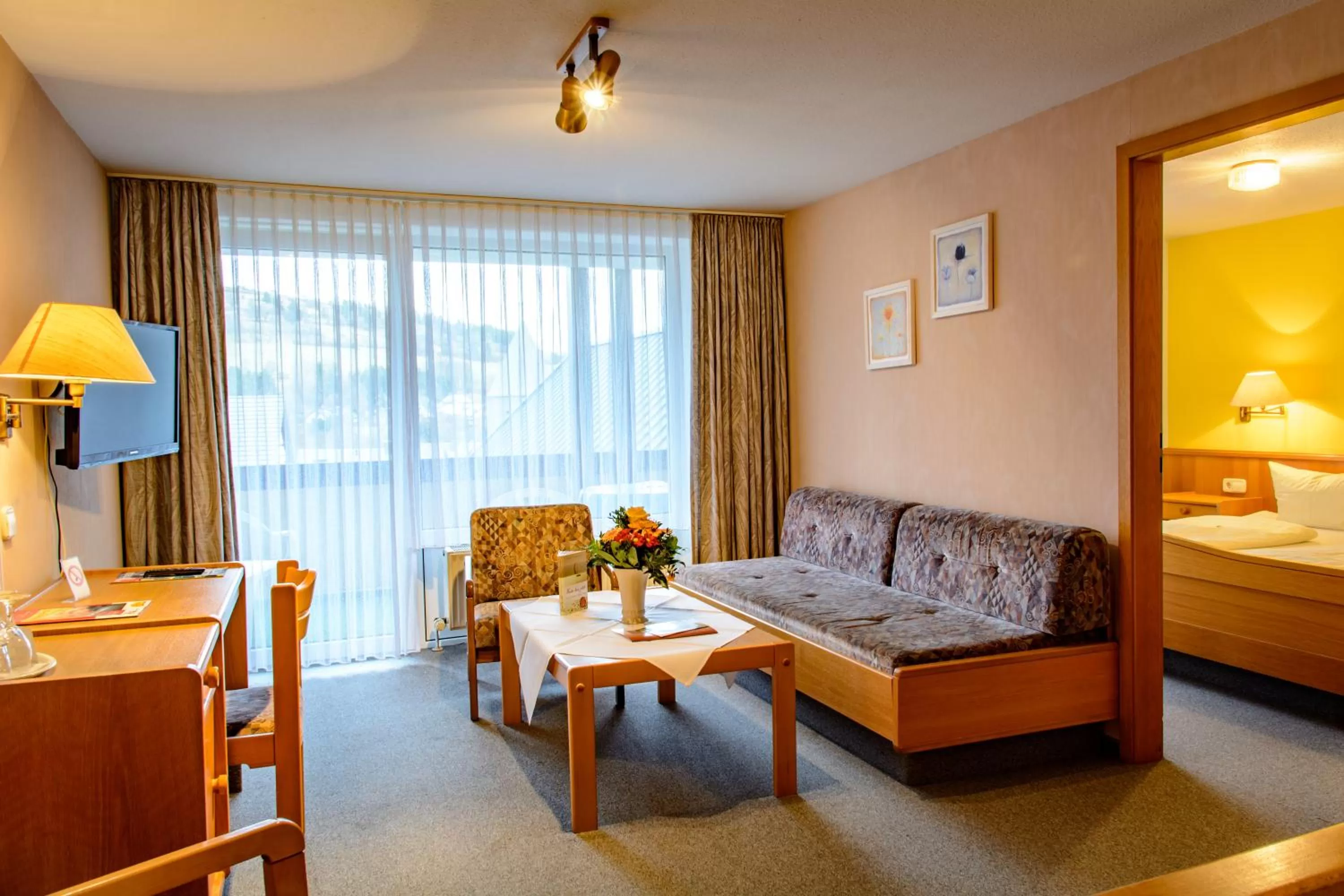 Photo of the whole room, Bed in Landhotel Henkenhof Willingen