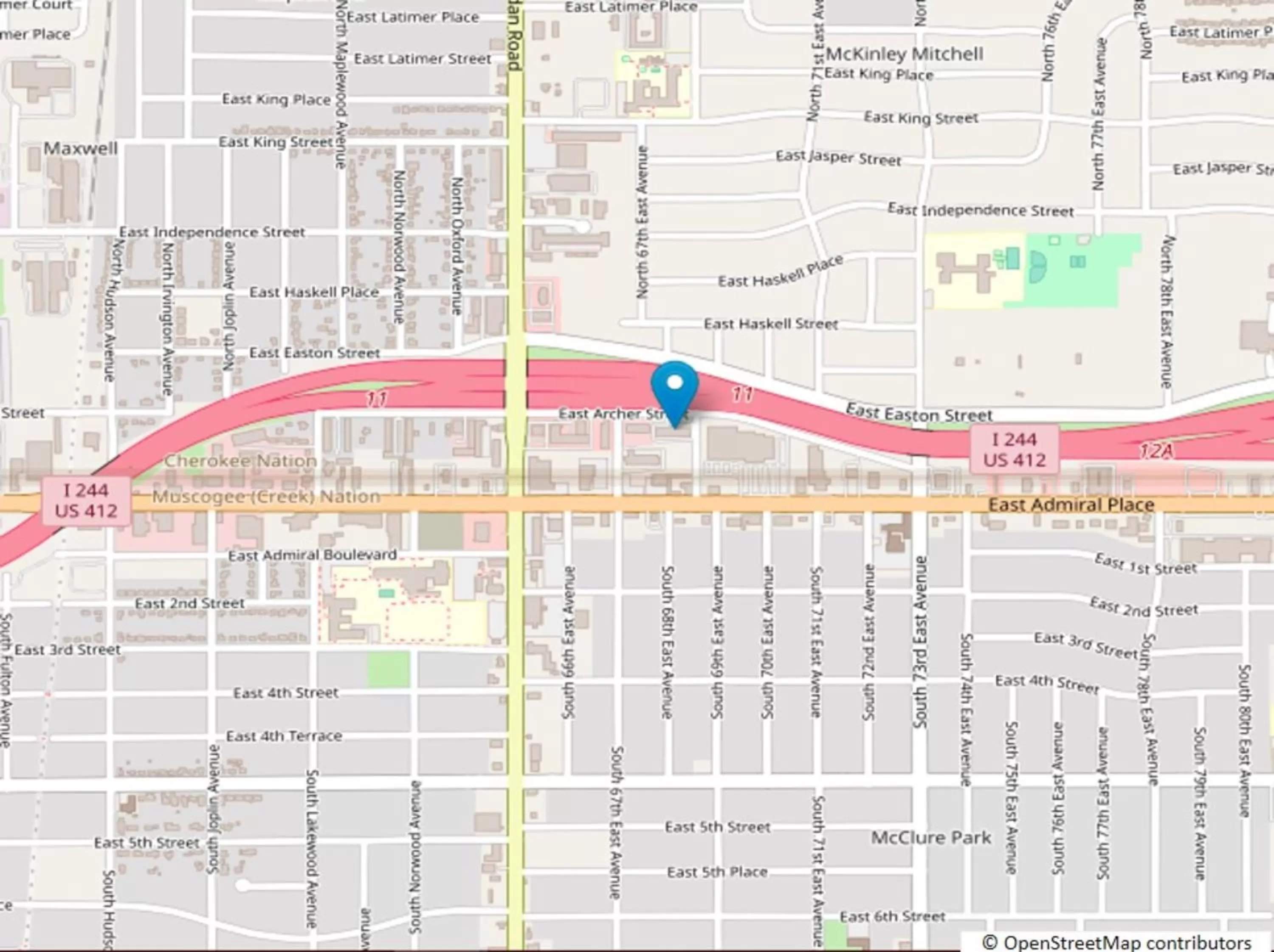 Bird's eye view in Motel 6 Tulsa, OK Airport