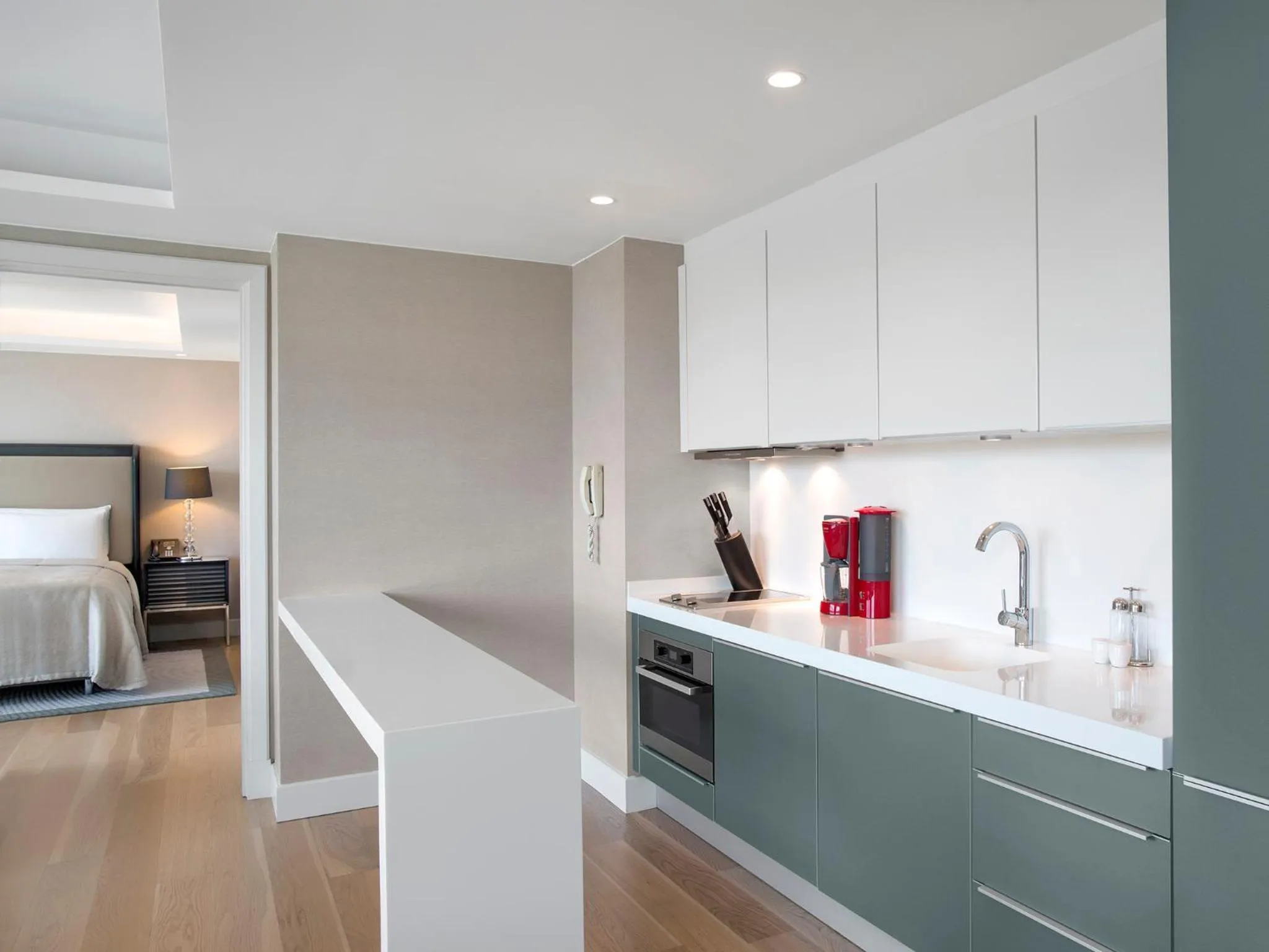 Kitchen or kitchenette, Bed in The Grand Tarabya Managed by Accor