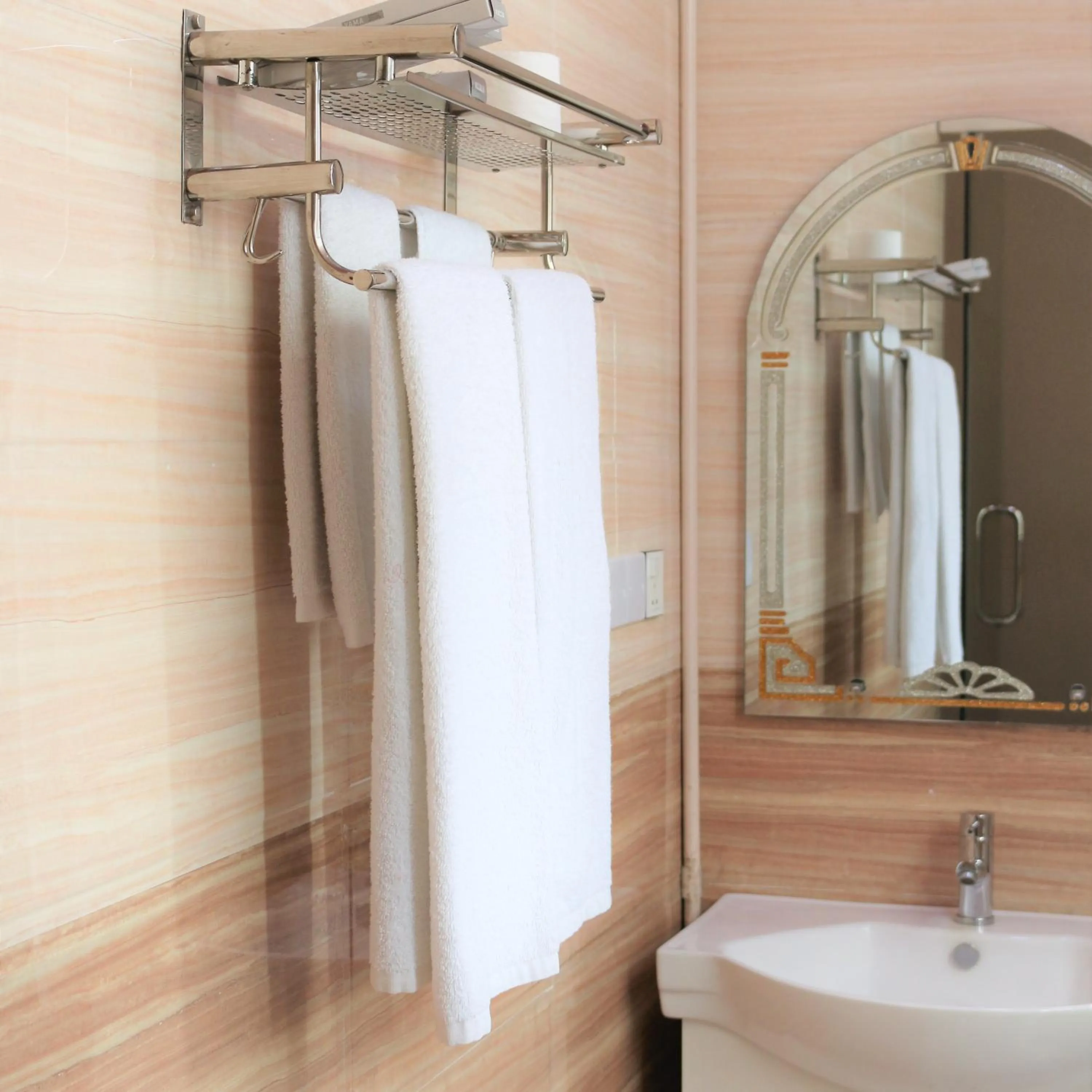 Shower in YAMA HOTEL & ROOFTOP BAR