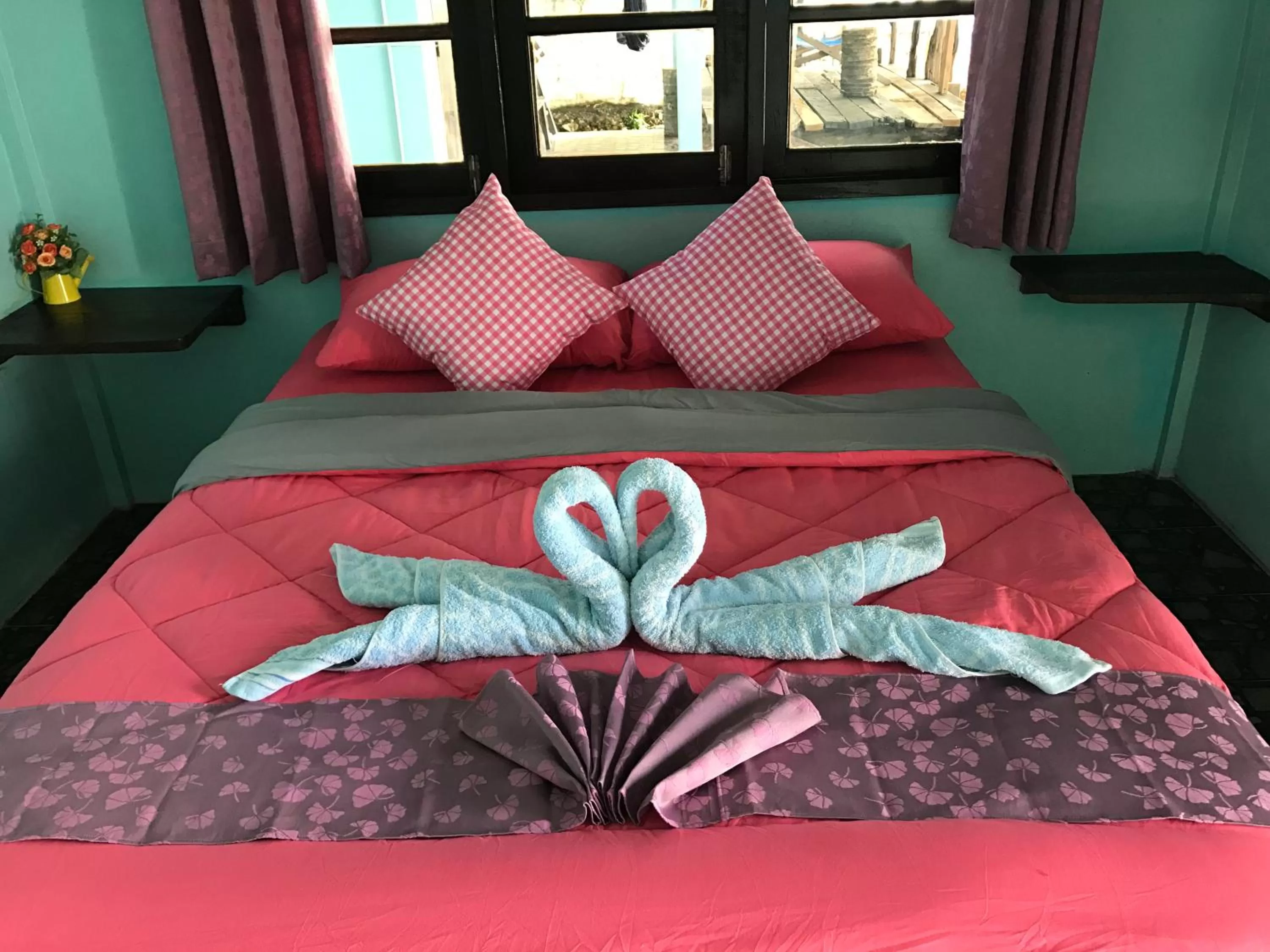 Bed in Blue Sky Resort