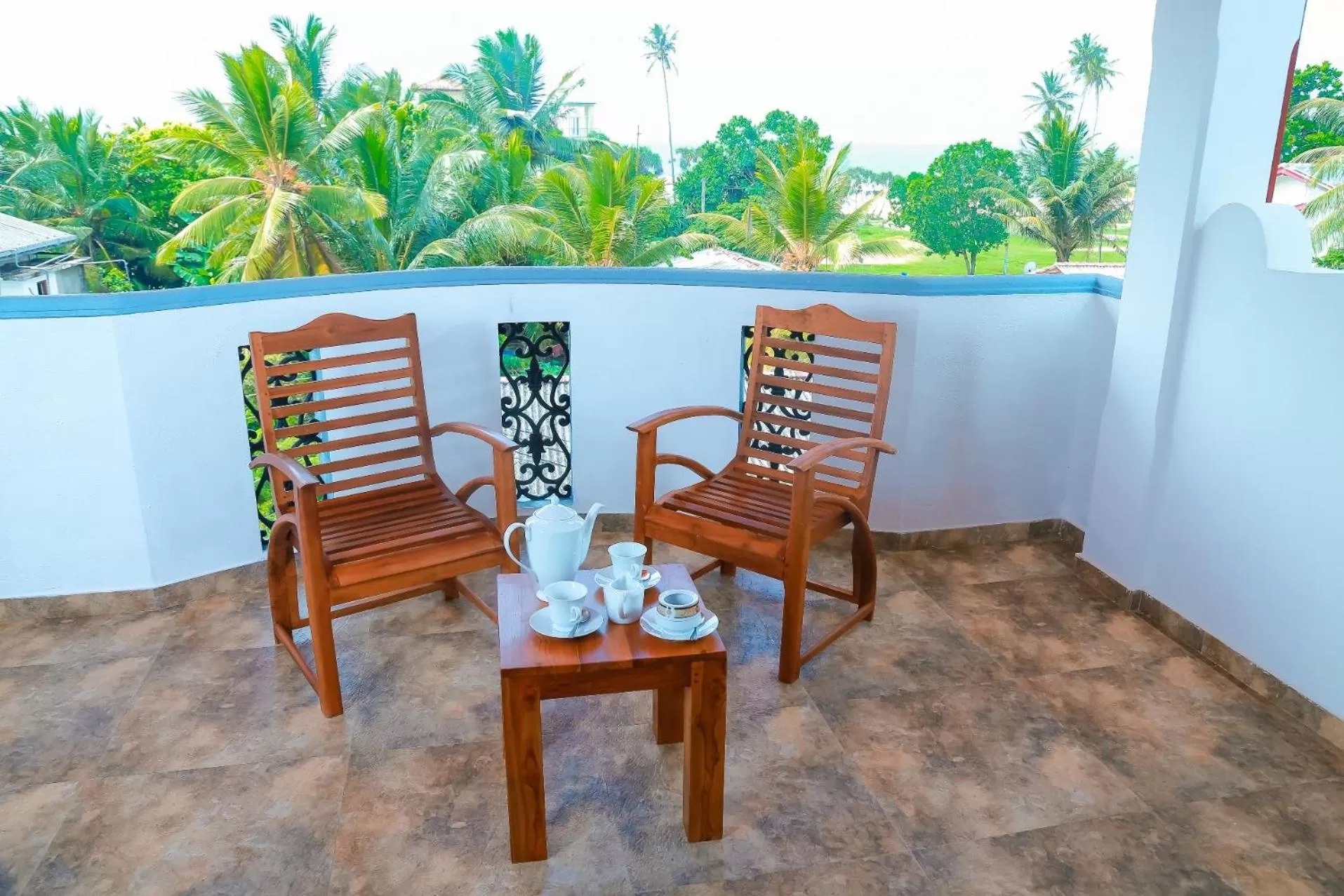 Sea view, Balcony/Terrace in Chami Villa Bentota