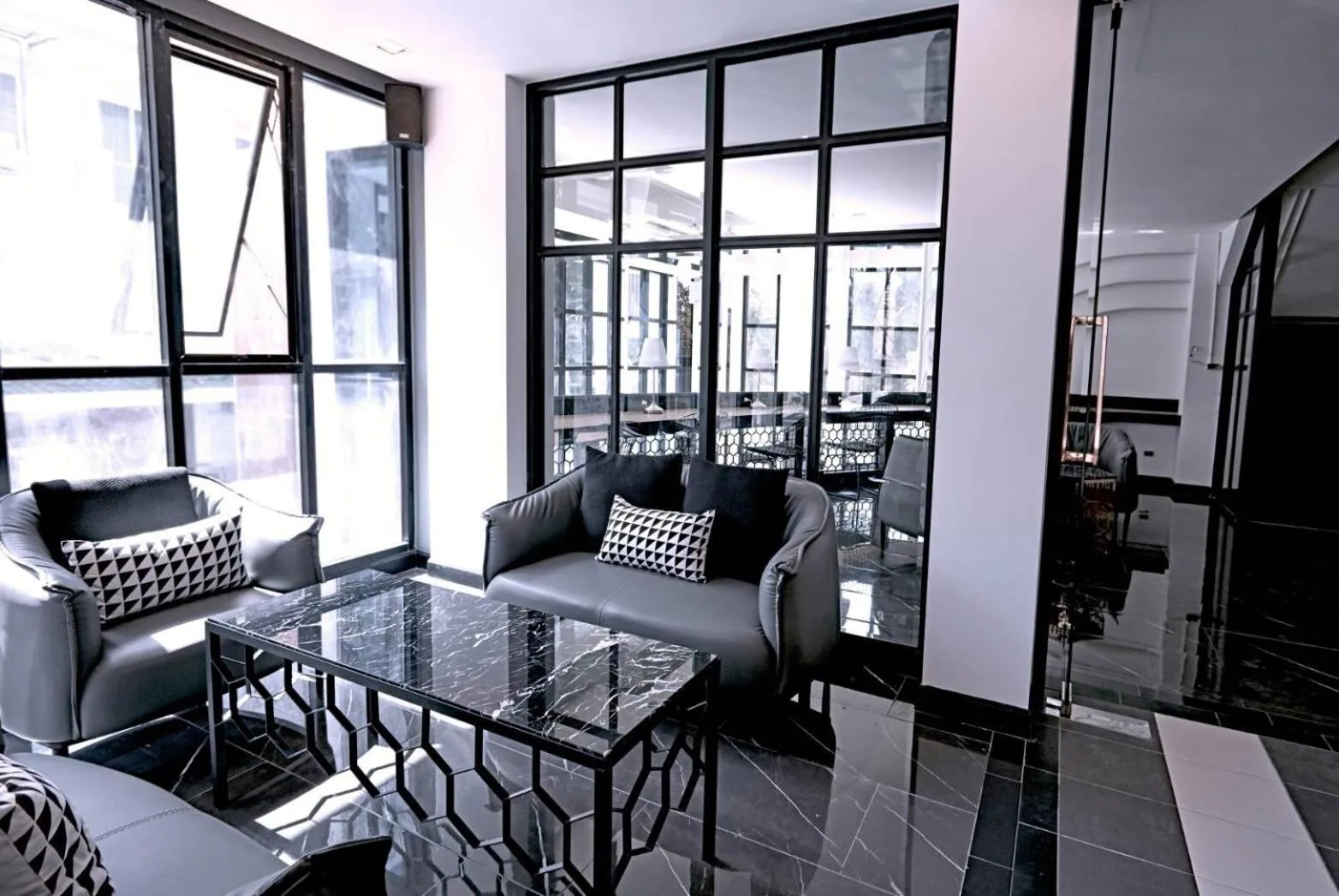 Living room in Chezzotel Pattaya