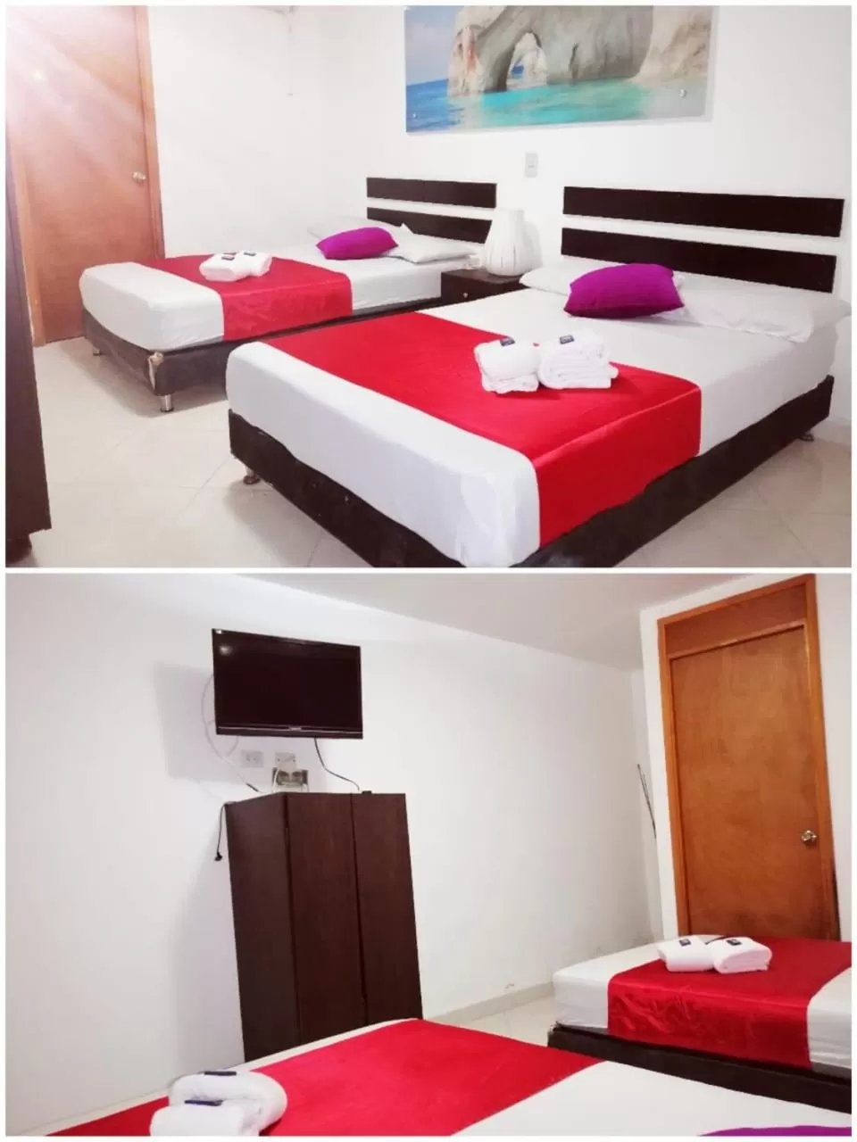 Bed in Hotel Miami Beach