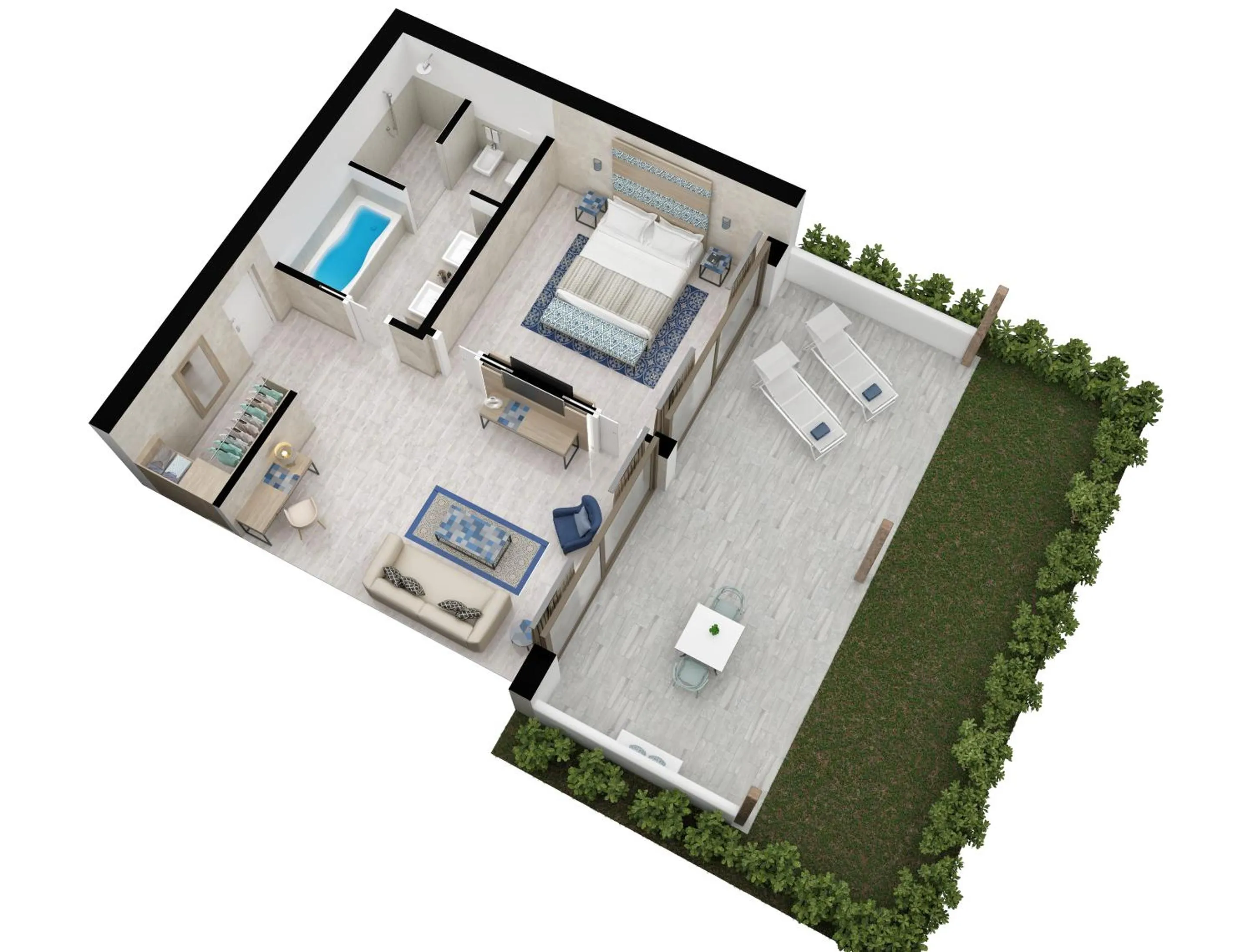 Floor plan in Baglioni Resort Sardinia - The Leading Hotels of the World