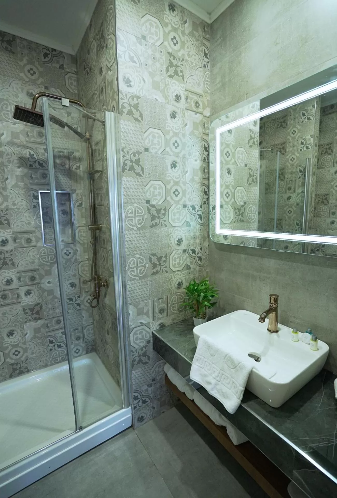 Shower in Homey AirPort Hotel