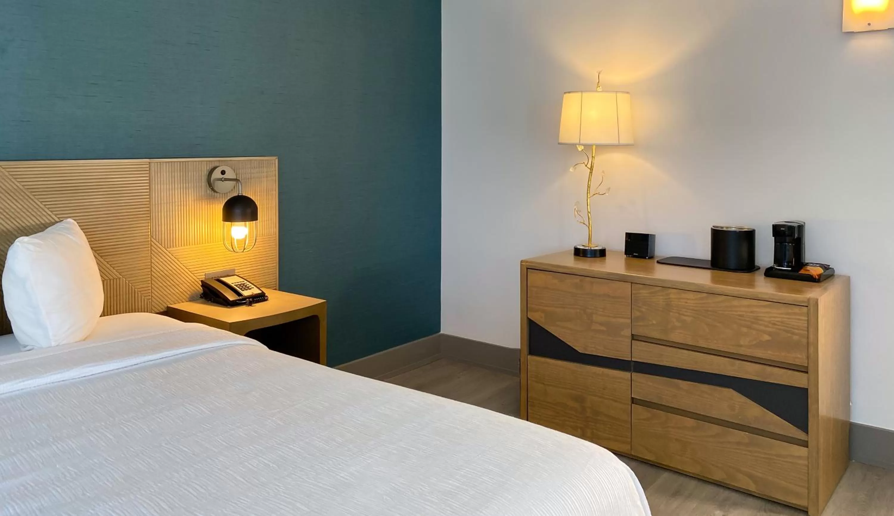 Bed in Marseilles Beachfront Hotel