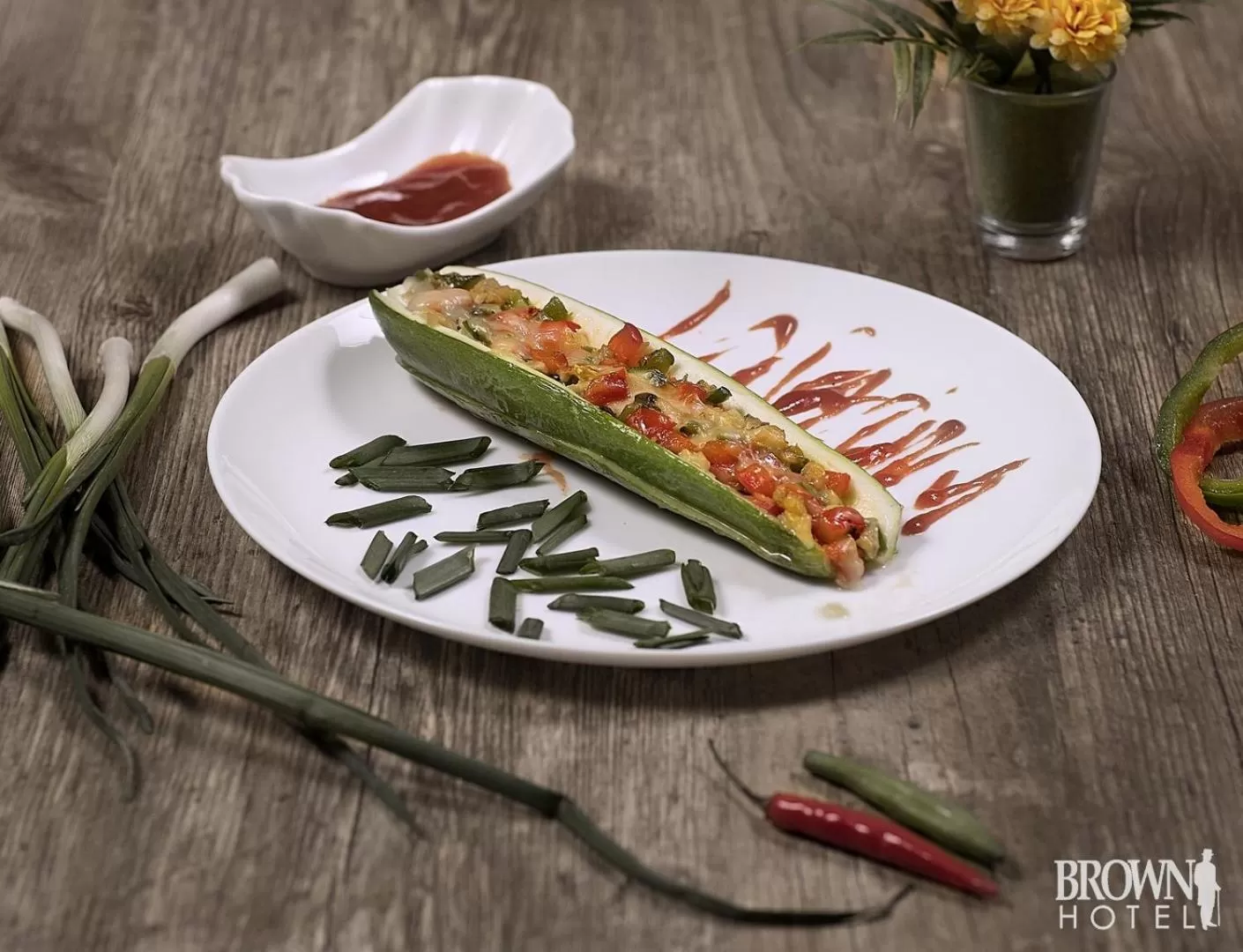 Breakfast, Food in Brown Hotel