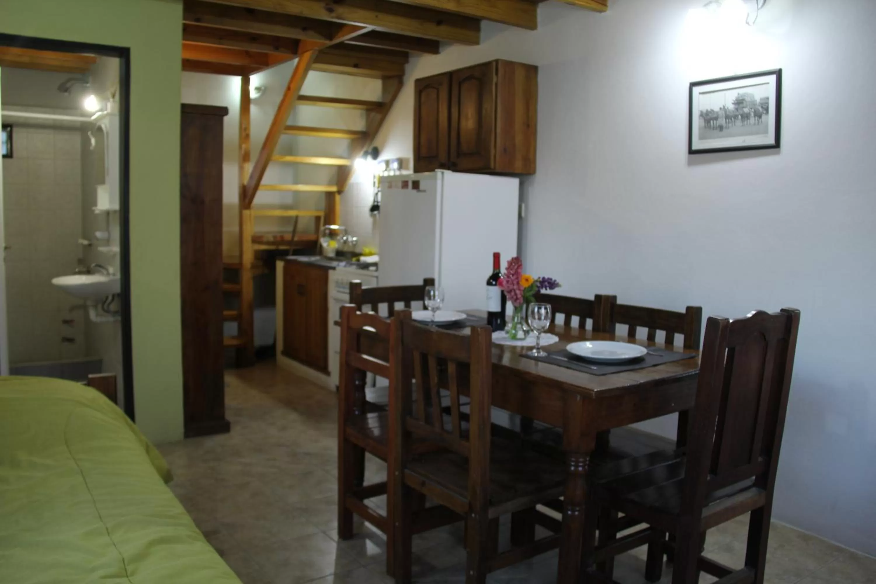 Kitchen or kitchenette, Dining Area in Apart Haiken