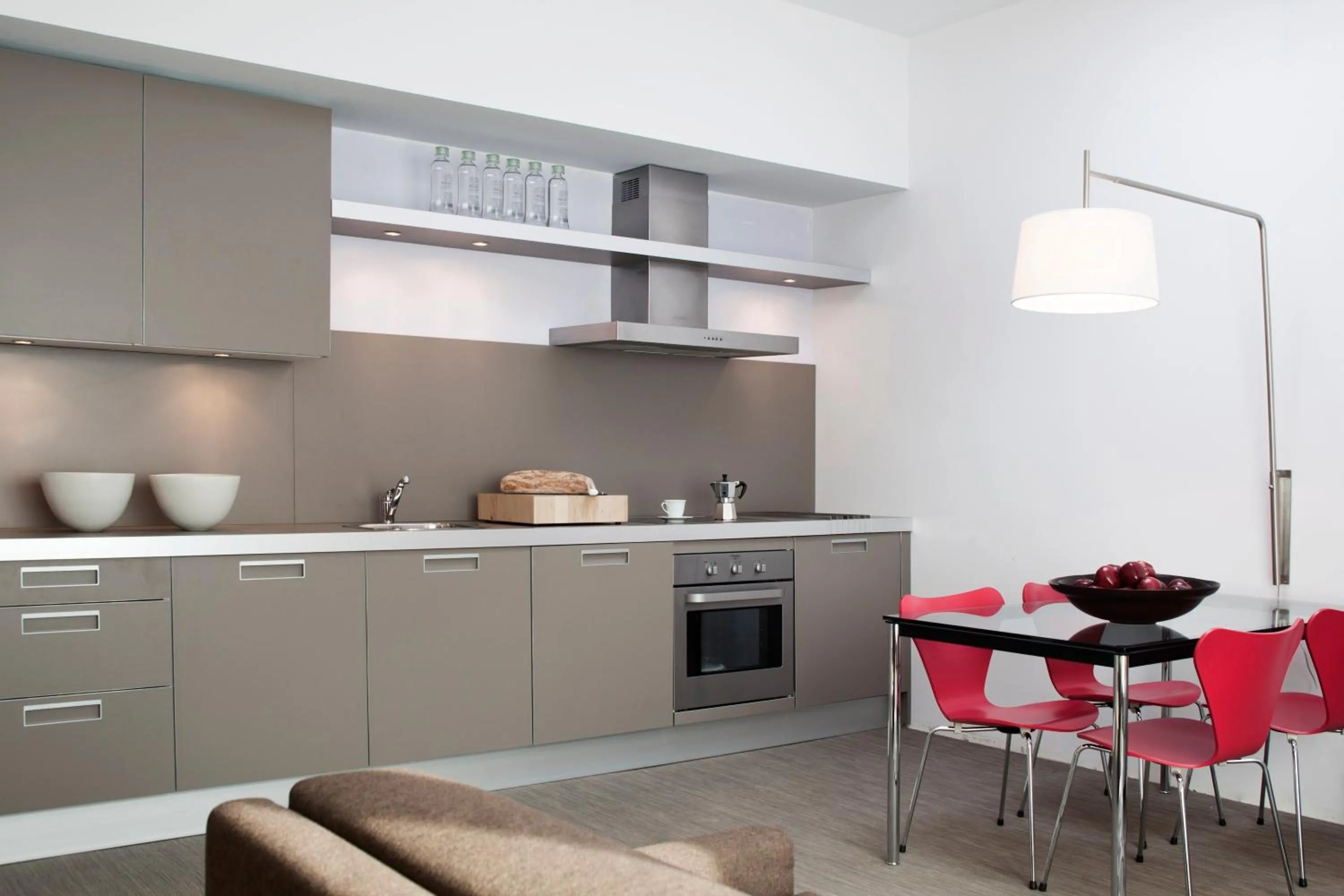 Kitchen or kitchenette in Zambala Luxury Apartments