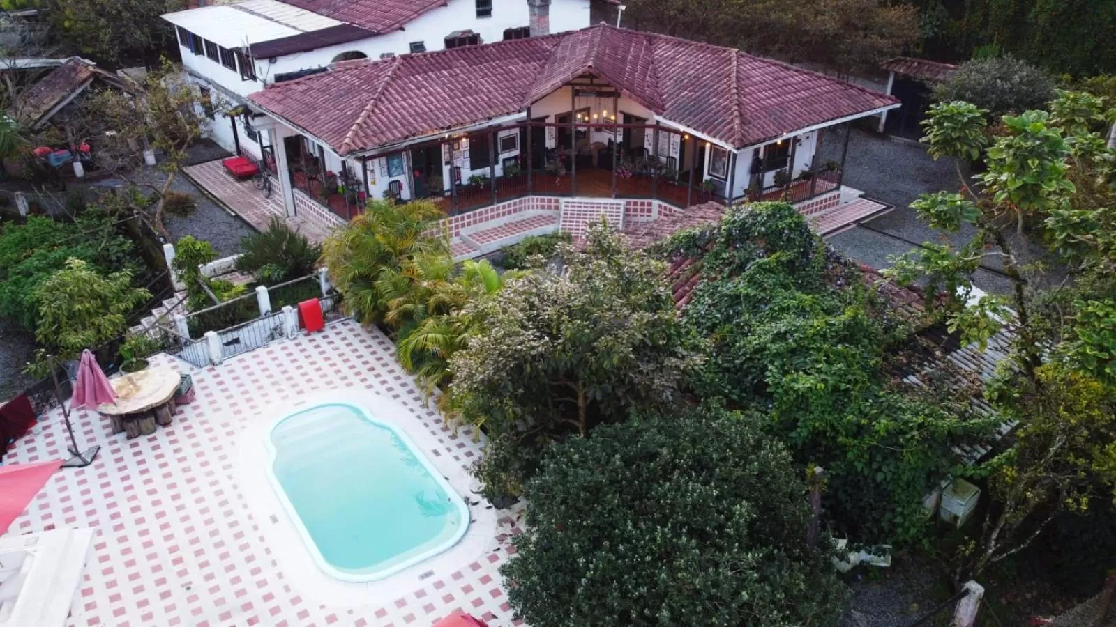 Property building, Bird's-eye View in Finca Campestre La Adelita B&B