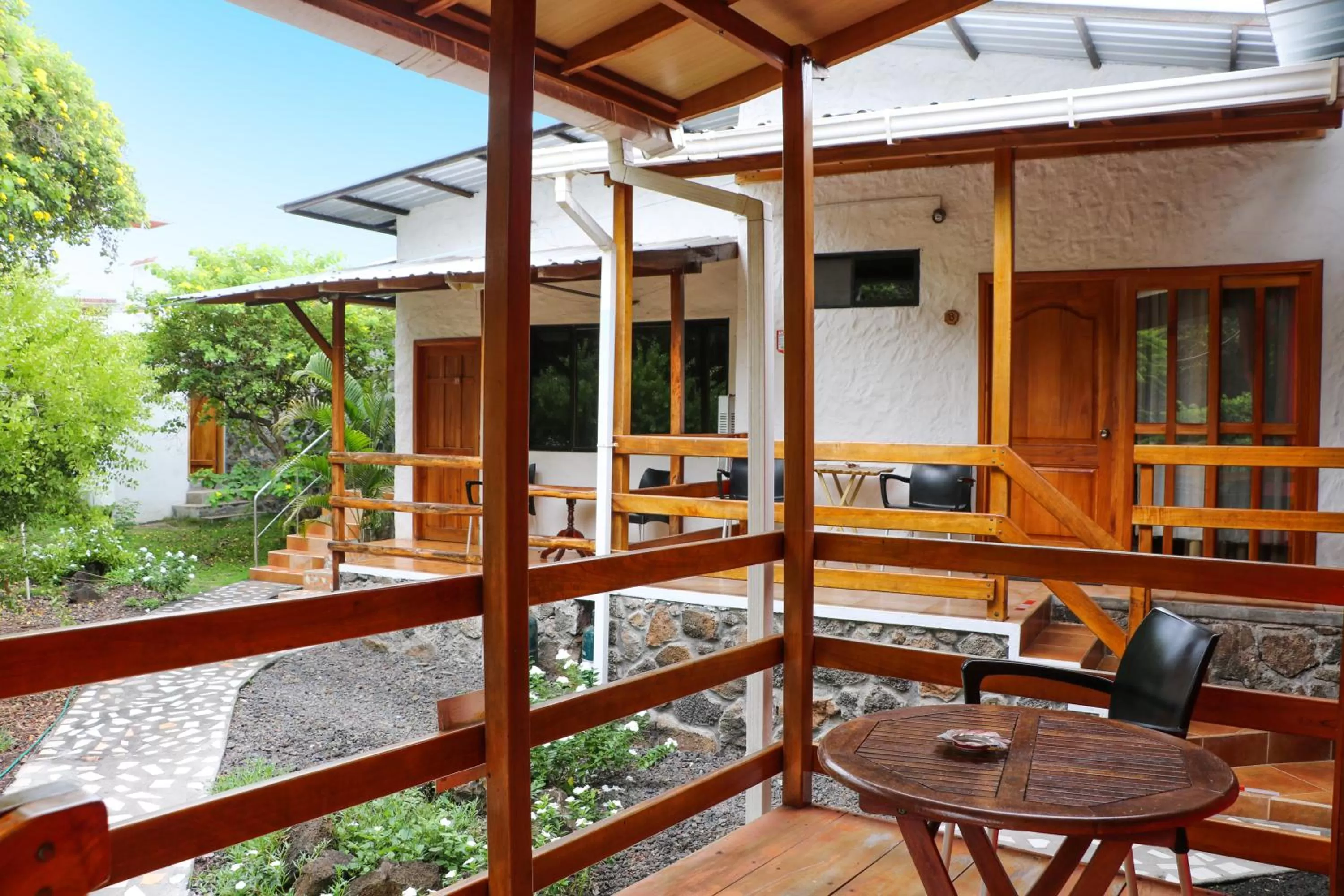 Patio in La Peregrina Galapagos B&B