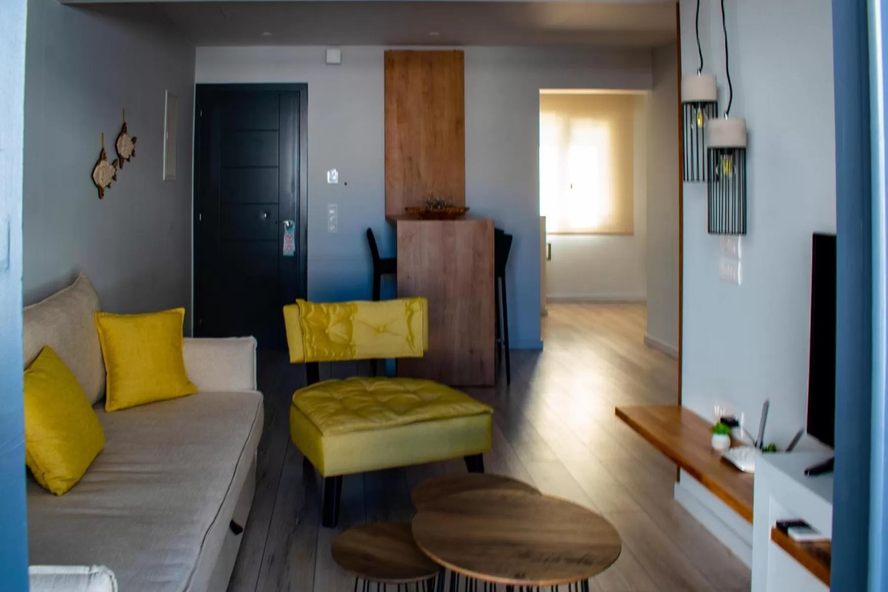 Living room in Ikaros Art Hotel