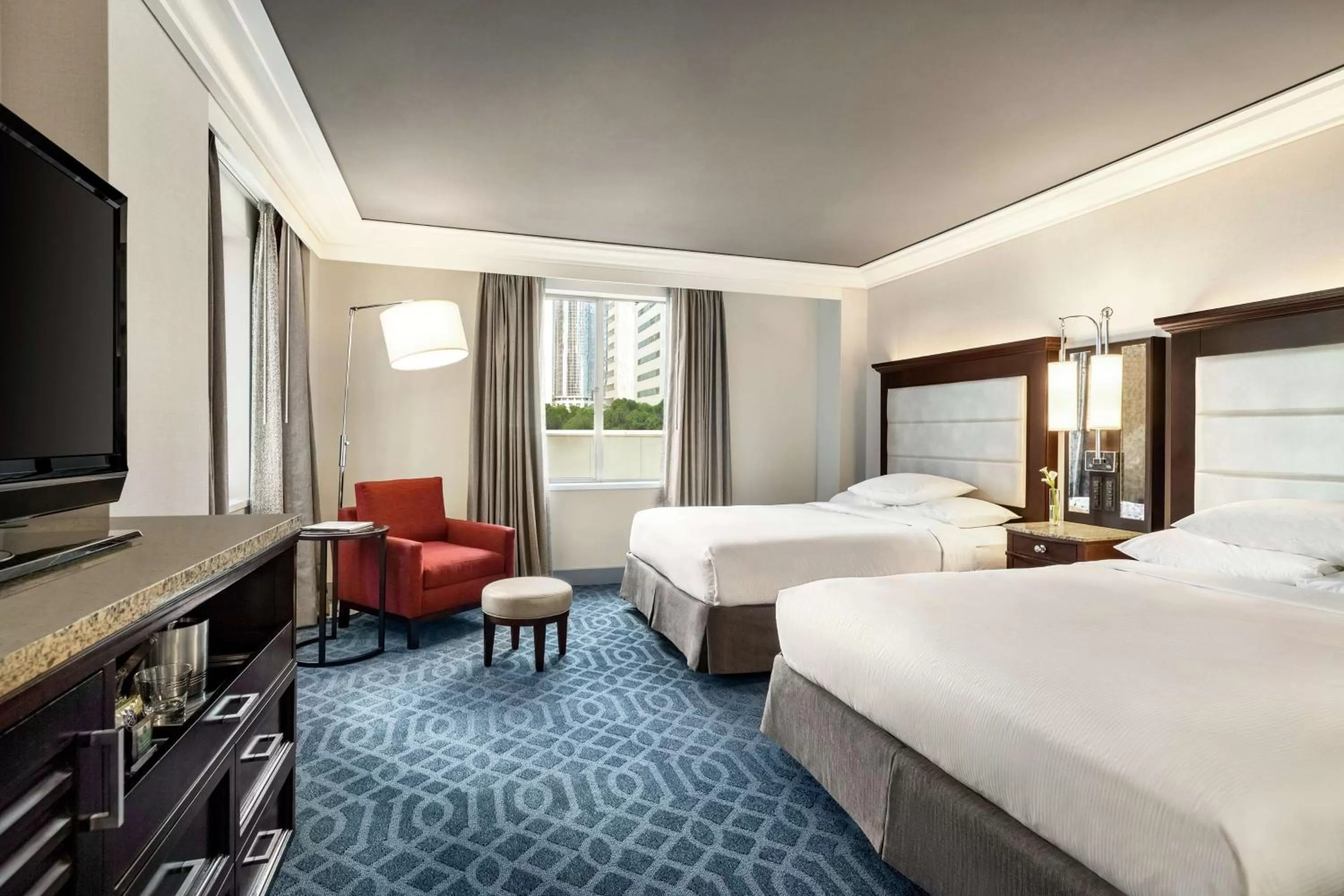 Bedroom, Bed in Hilton Checkers Los Angeles