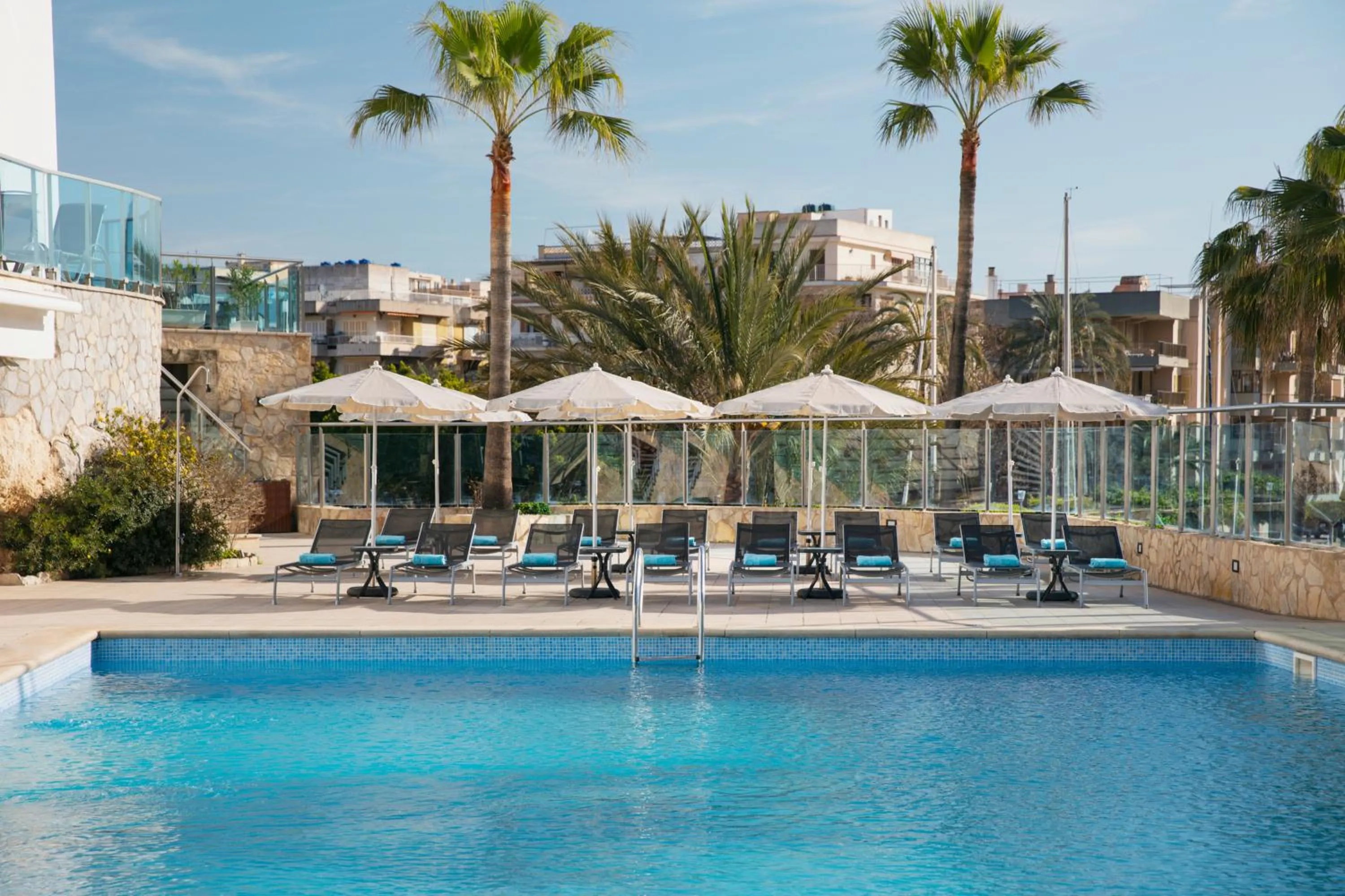 Swimming pool in Porto Drach Aparthotel & Suites