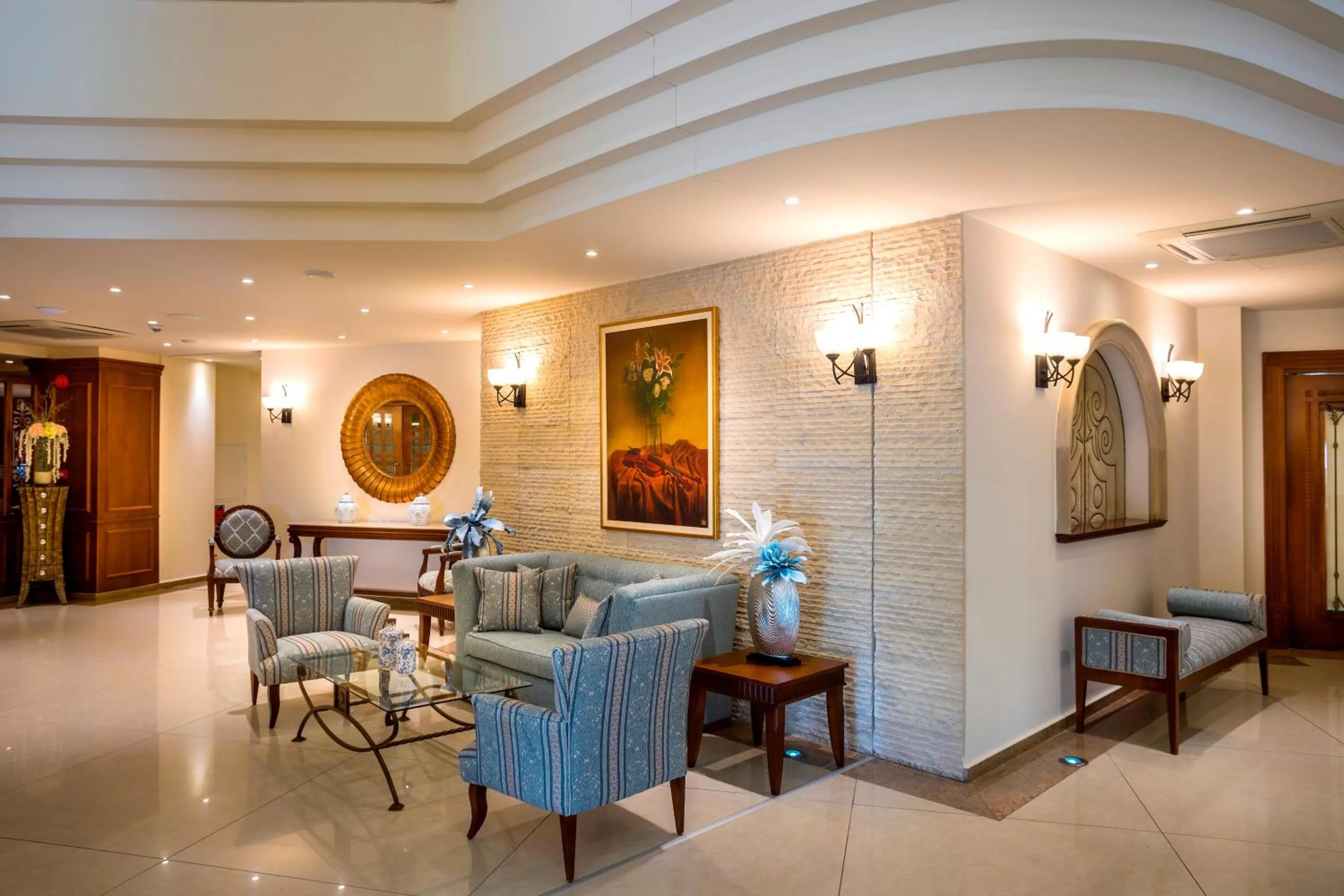 Lobby or reception in Aquamare Beach Hotel & Spa