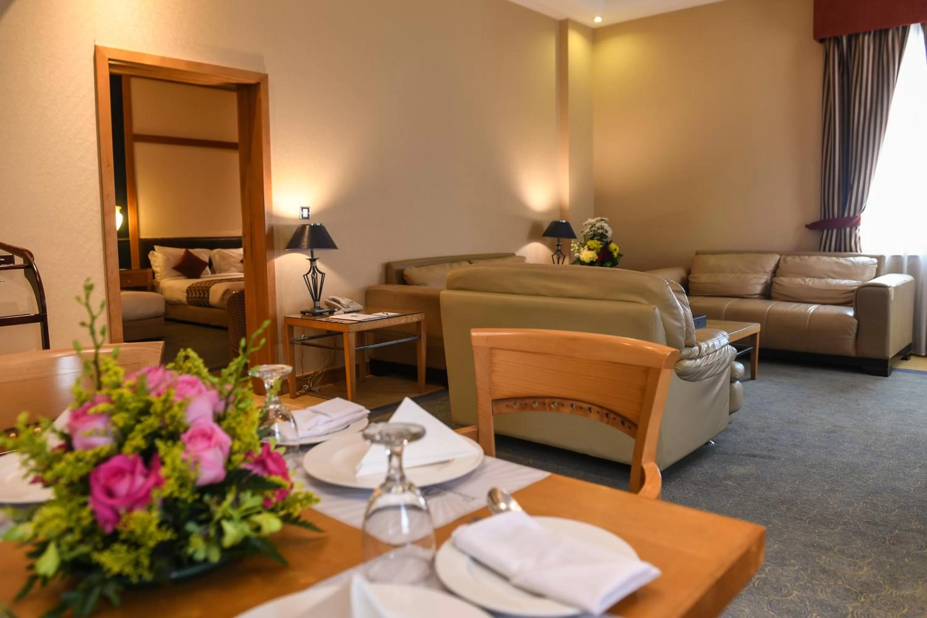 Seating area in Juffair Grand Hotel