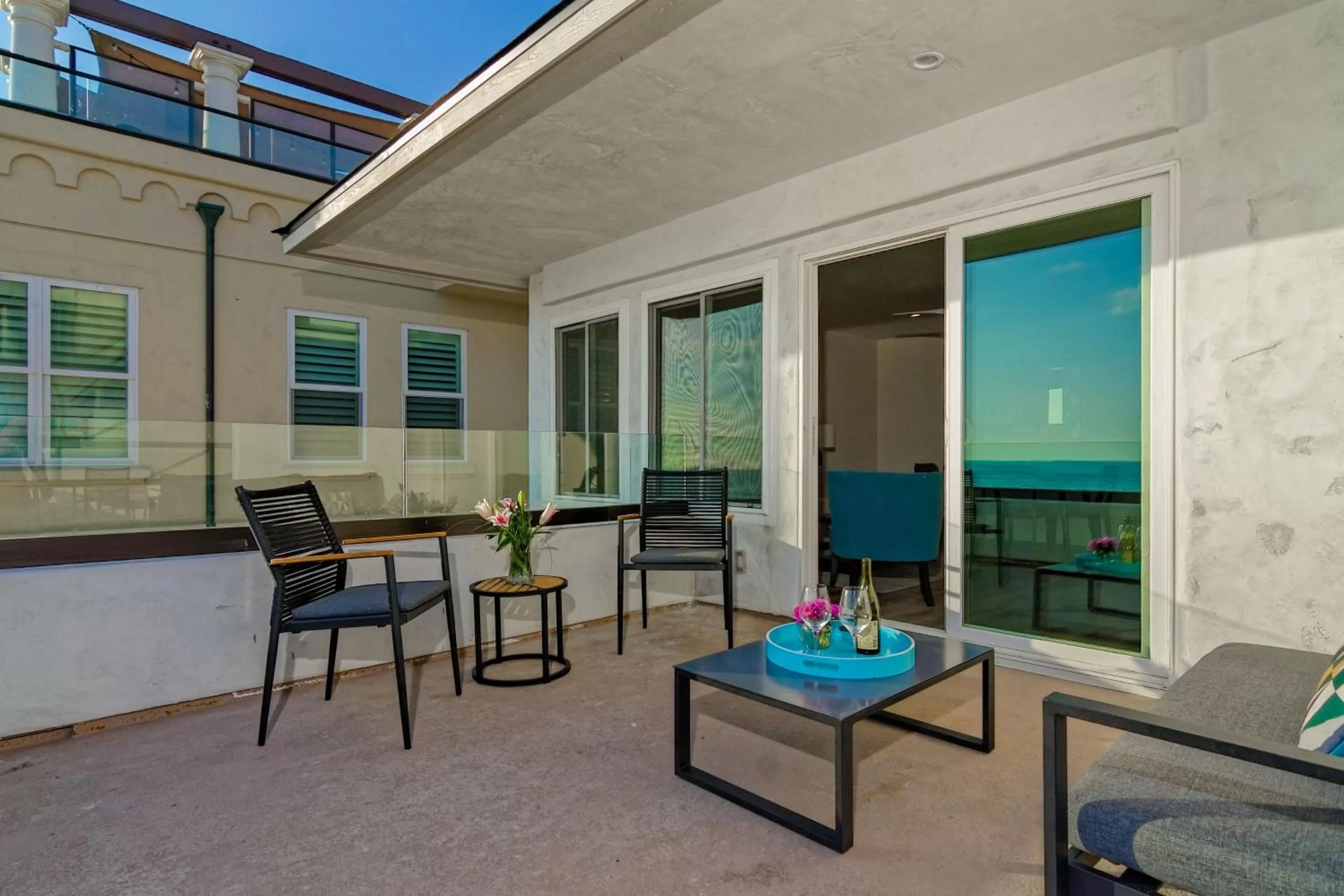 Patio in Ocean Villas Beach Front