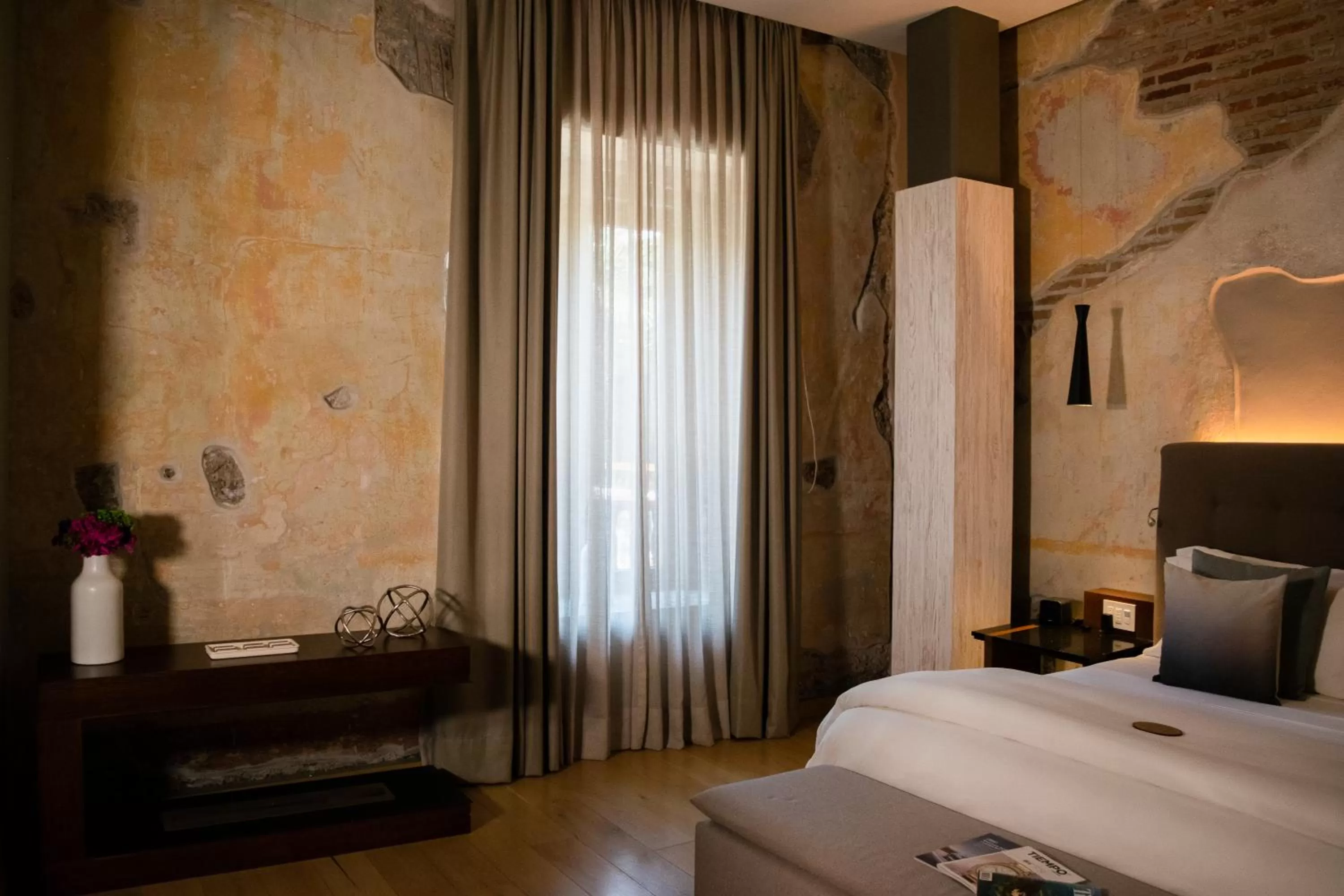 Bed in Cartesiano Boutique & Wellness Hotel