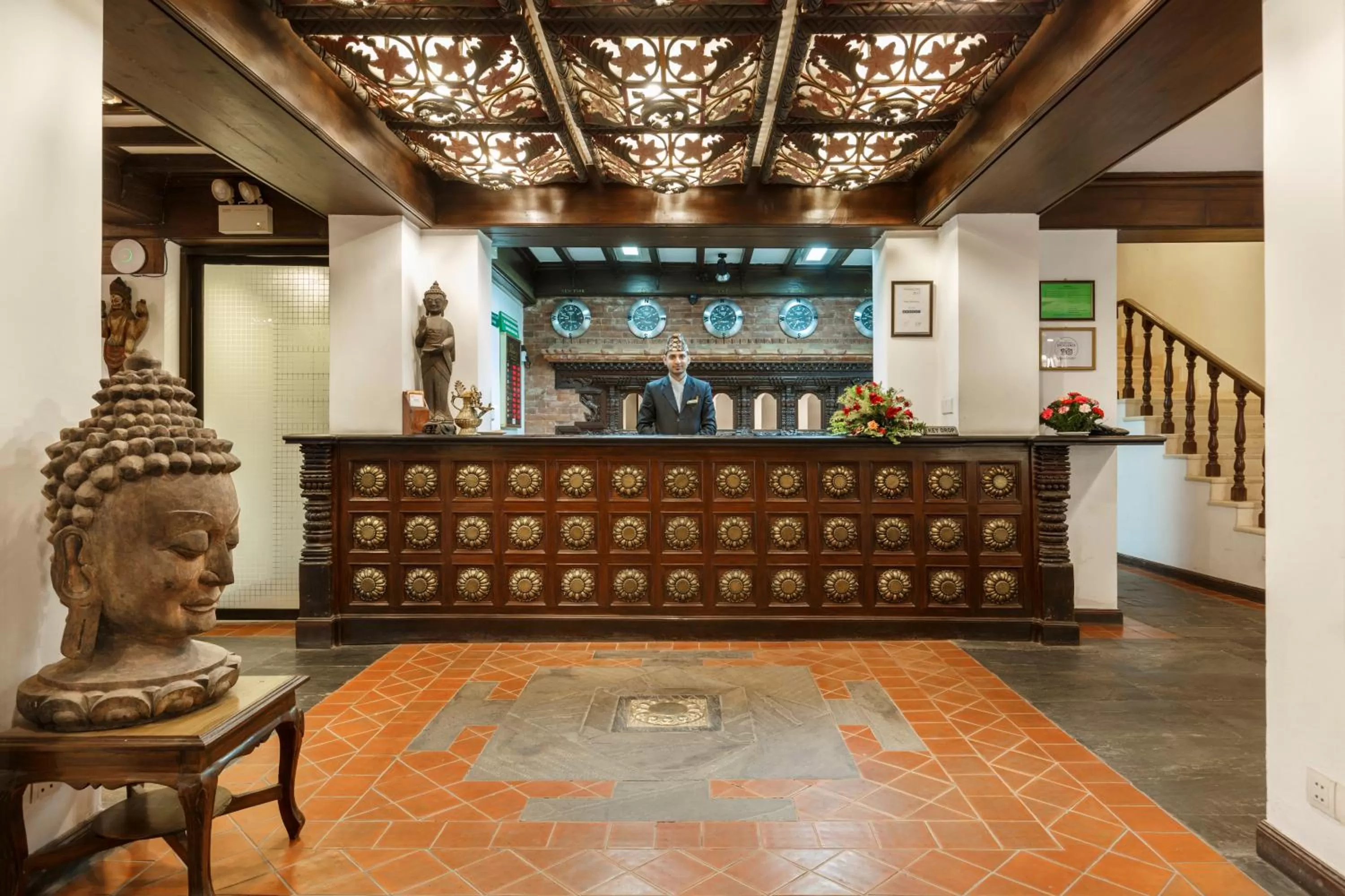Lobby or reception in Hotel Manaslu