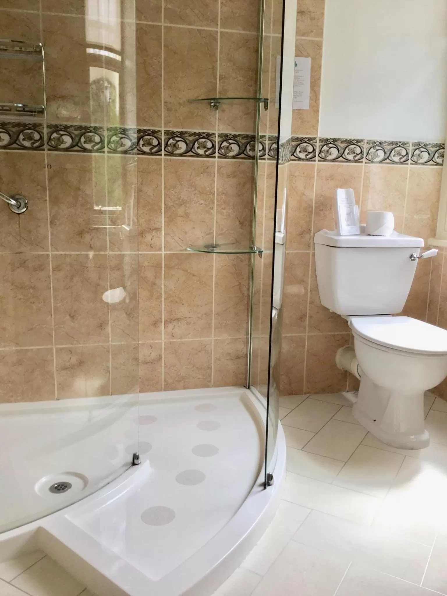 Shower in Storrs Gate House