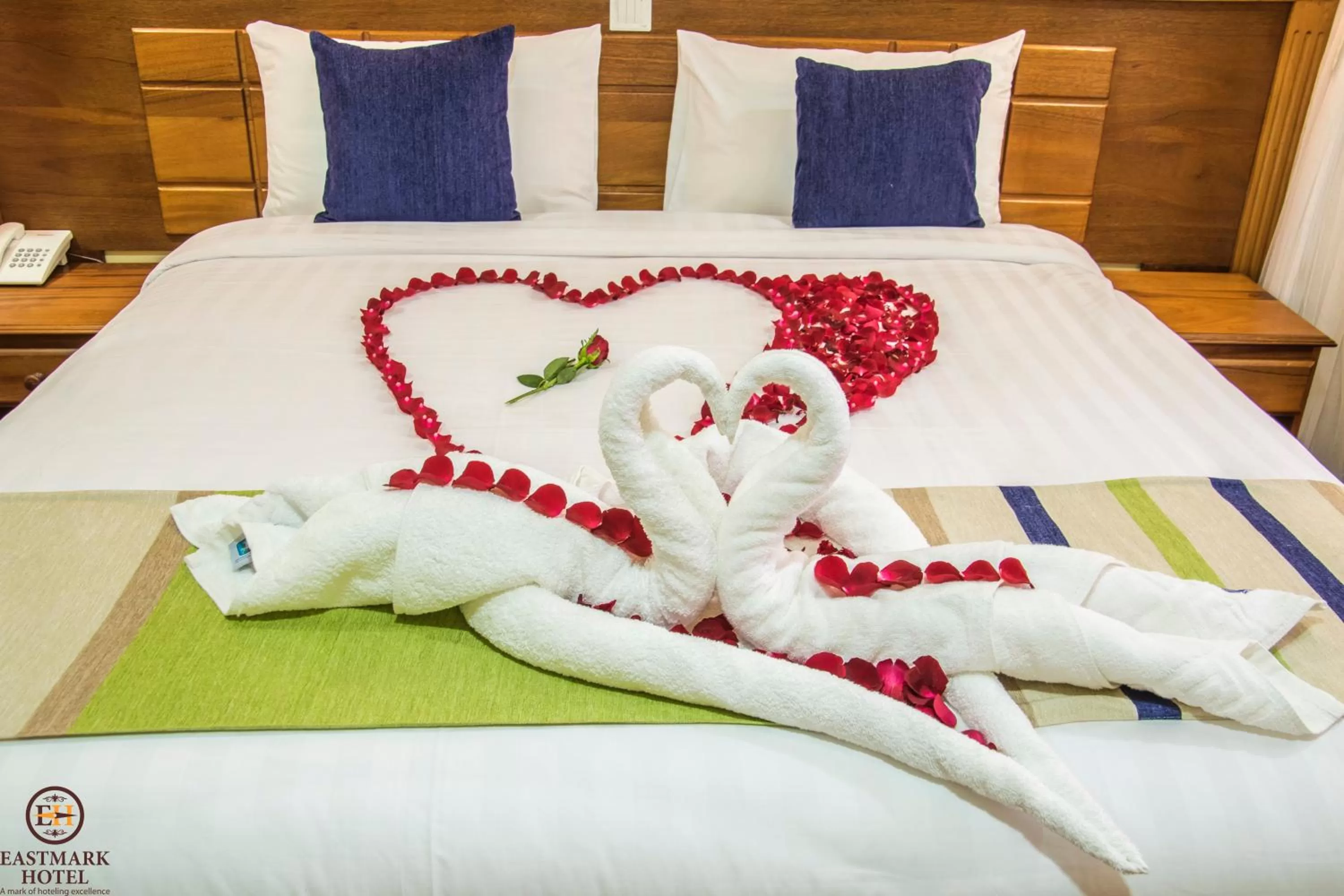 Bed in Eastmark Hotel