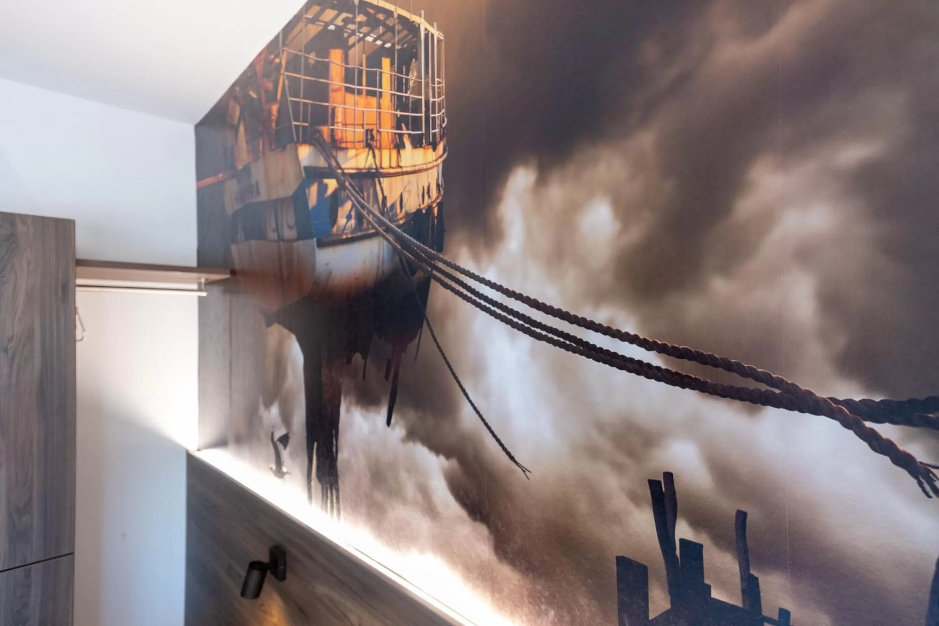 Bed in ART-Hotel Braun