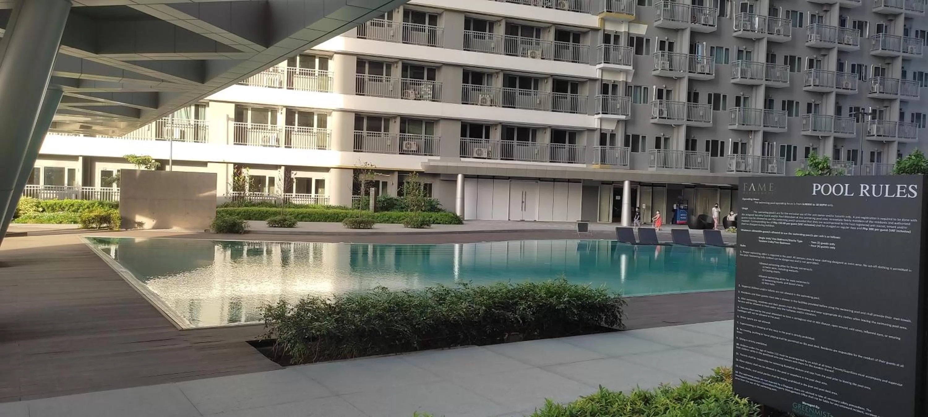 Swimming pool in Fame Residences T1 Family Suite 1507