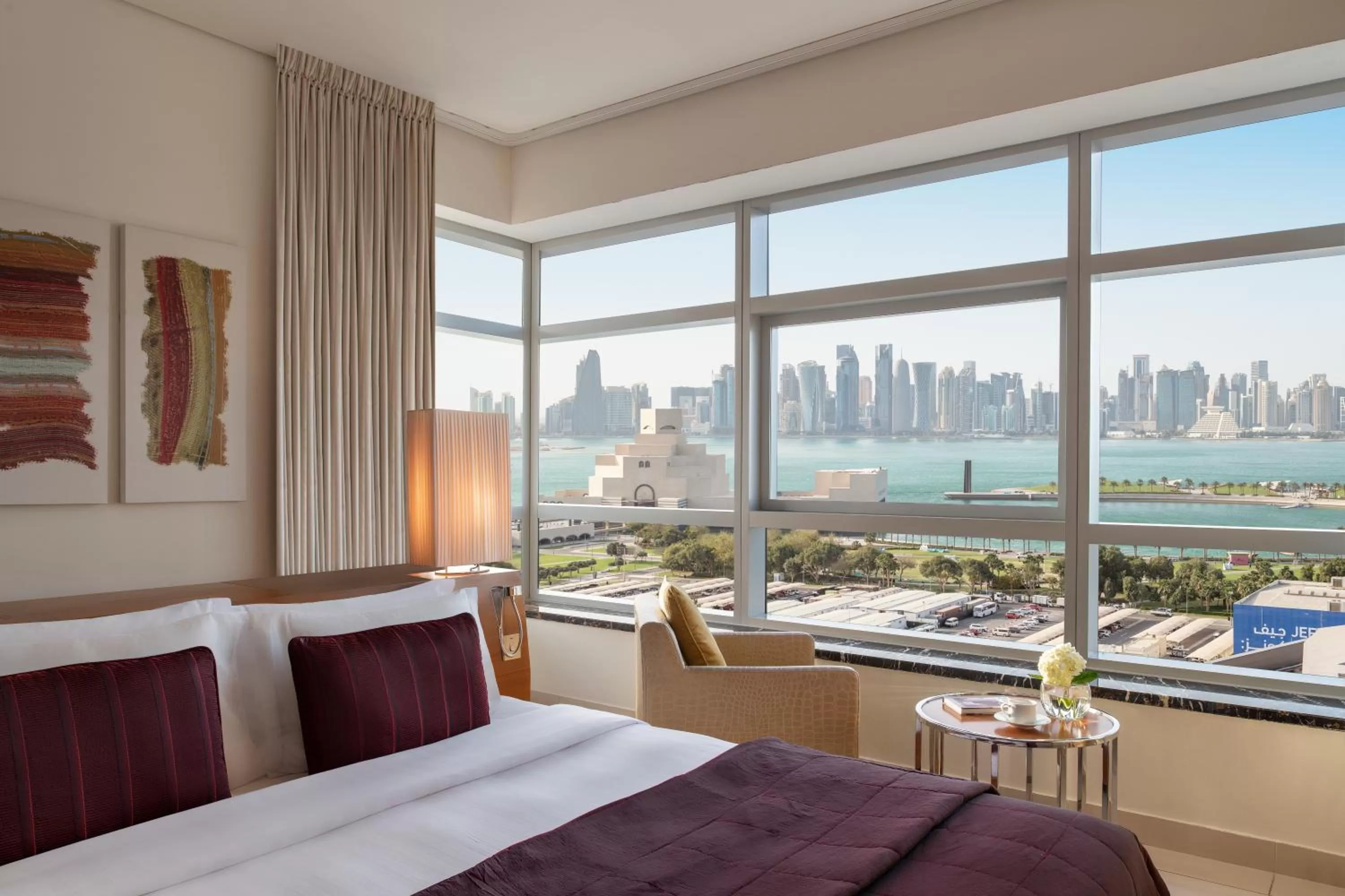 City view, Bed in Fraser Suites Doha