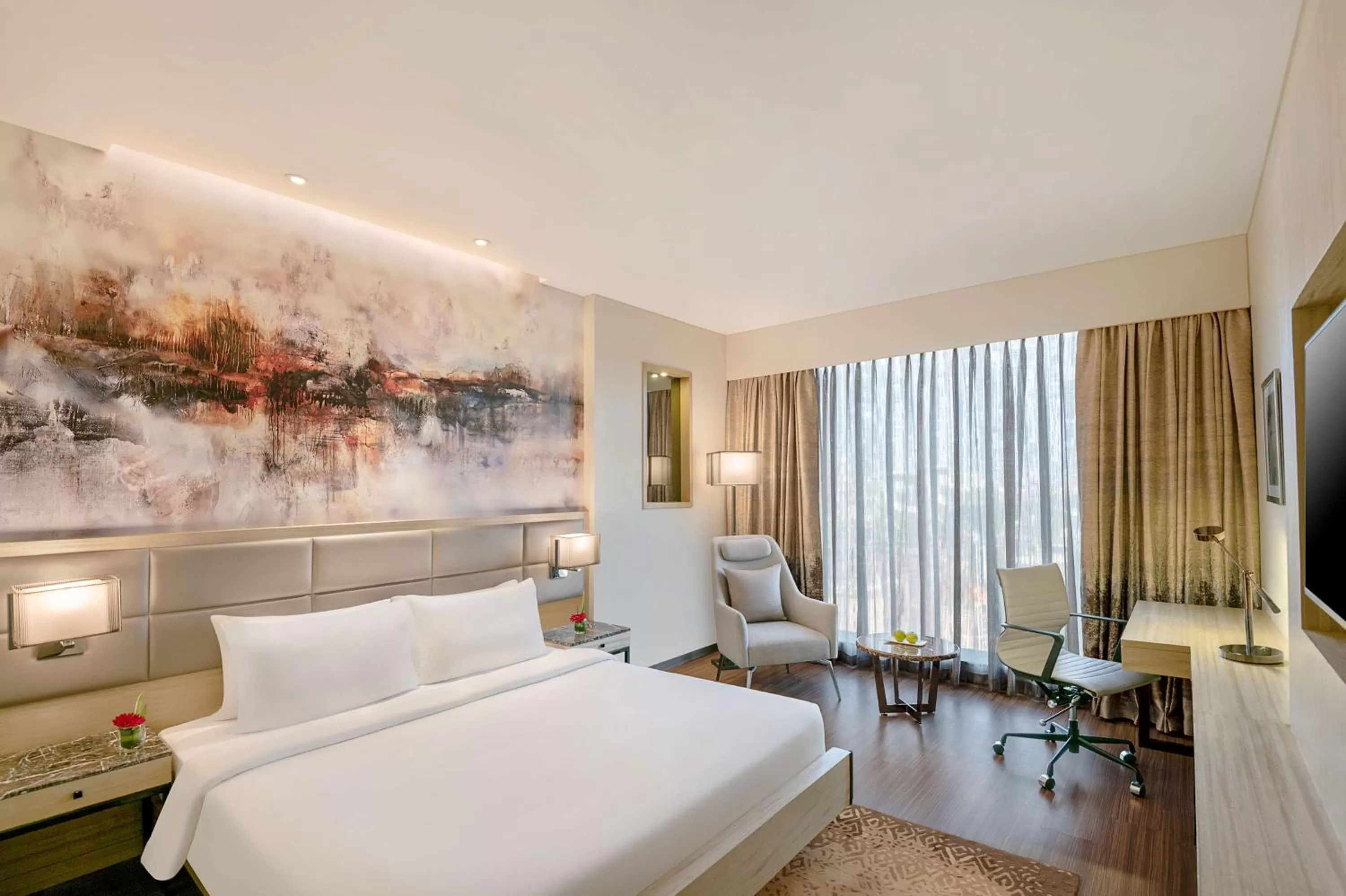 Photo of the whole room, Bed in Radisson Mumbai Andheri MIDC