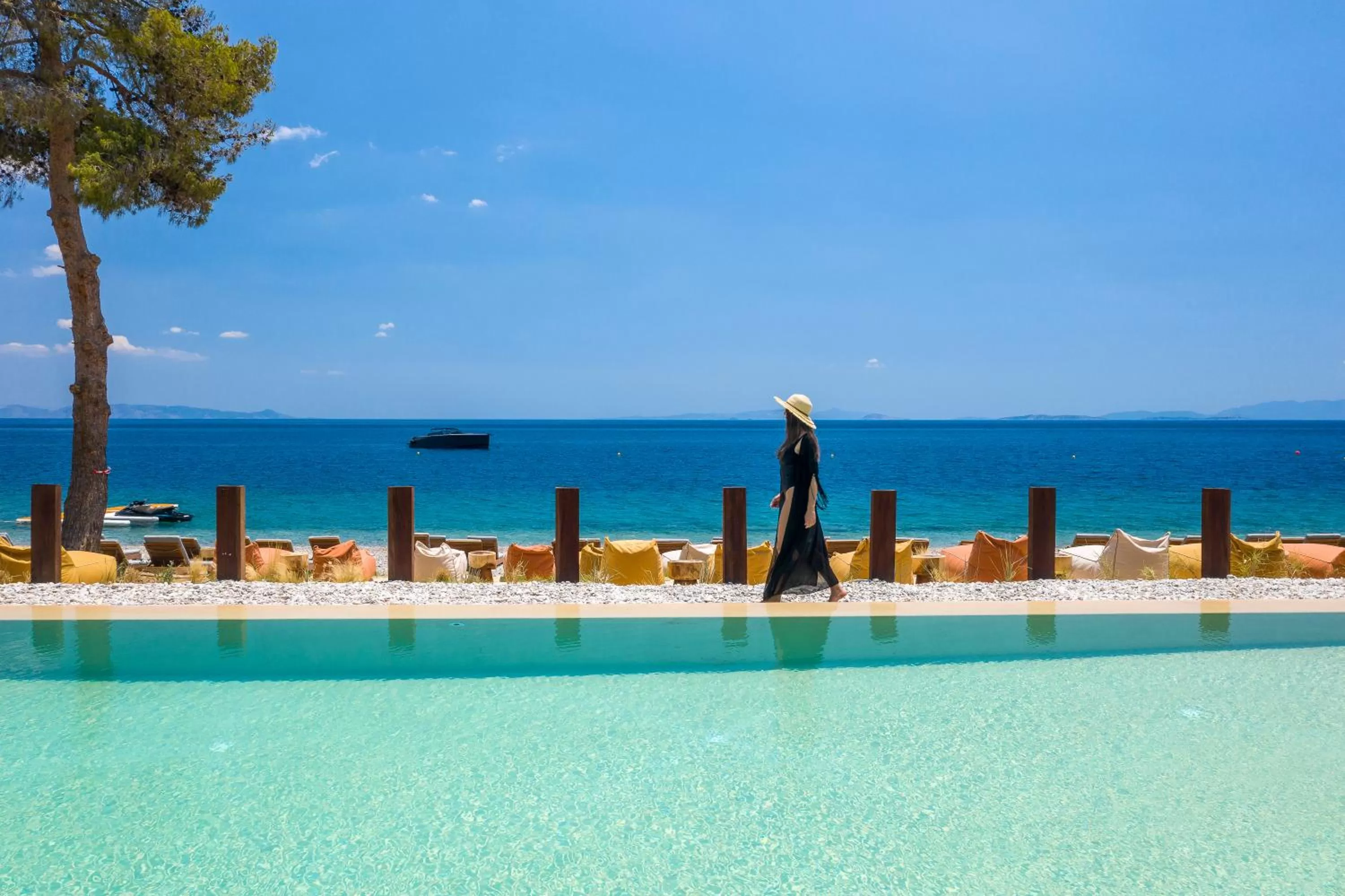 Pool view in Isla Brown Corinthia Resort & Spa, a member of Brown Hotels