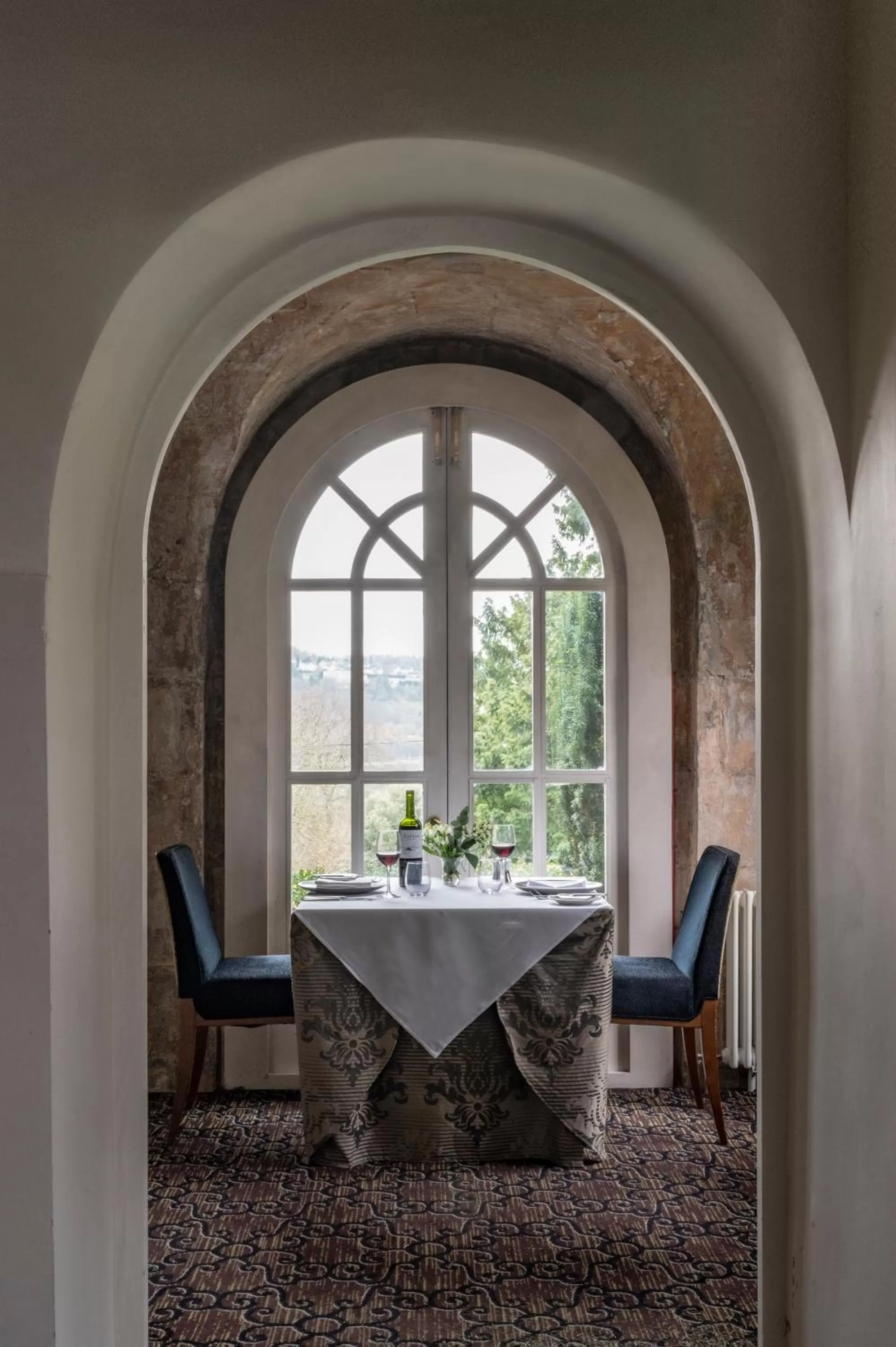 Dining area in Bailbrook House Hotel, Bath
