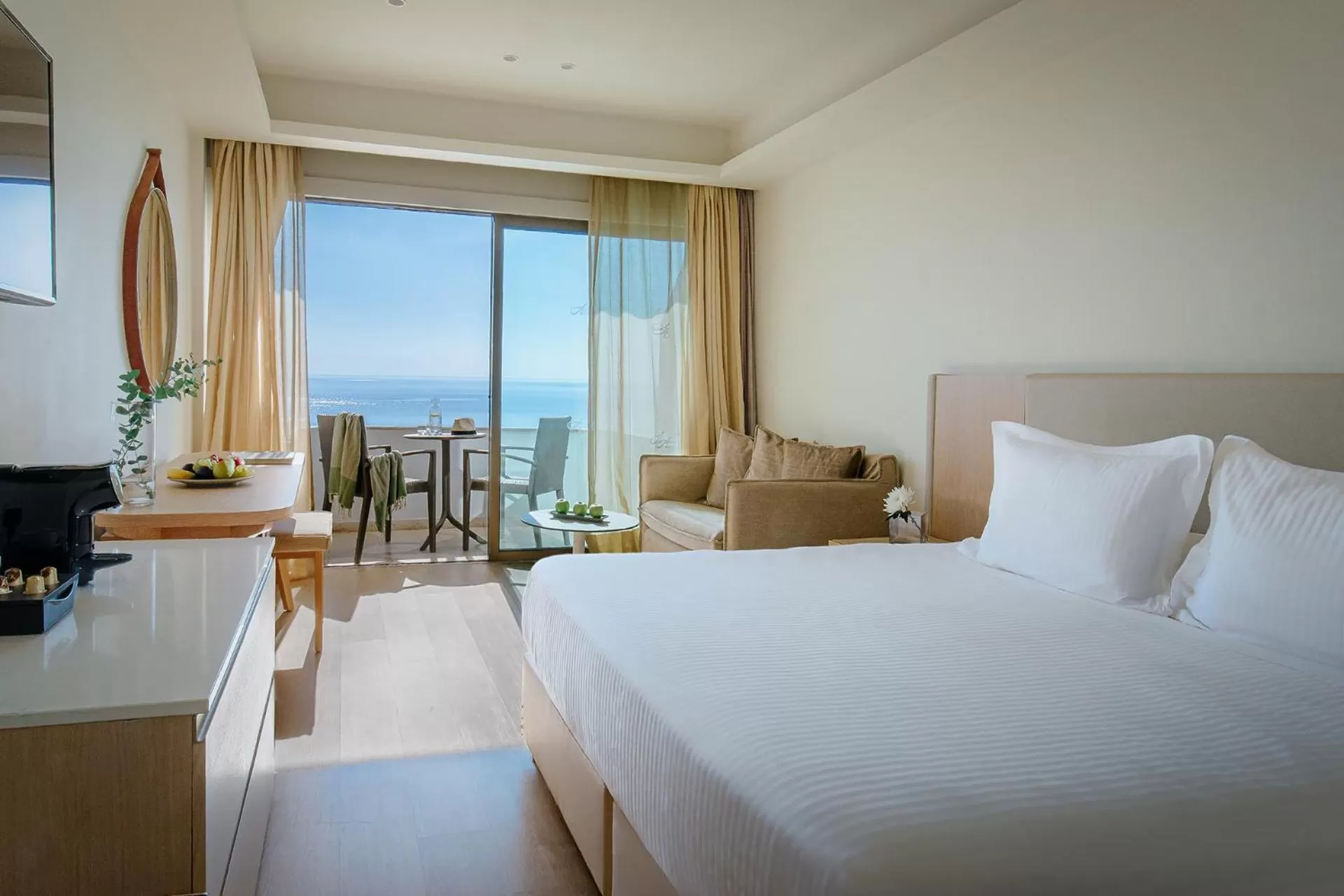 Double or Twin Room with Sea View (2 Adults + 1 Child) in Alion Beach Hotel