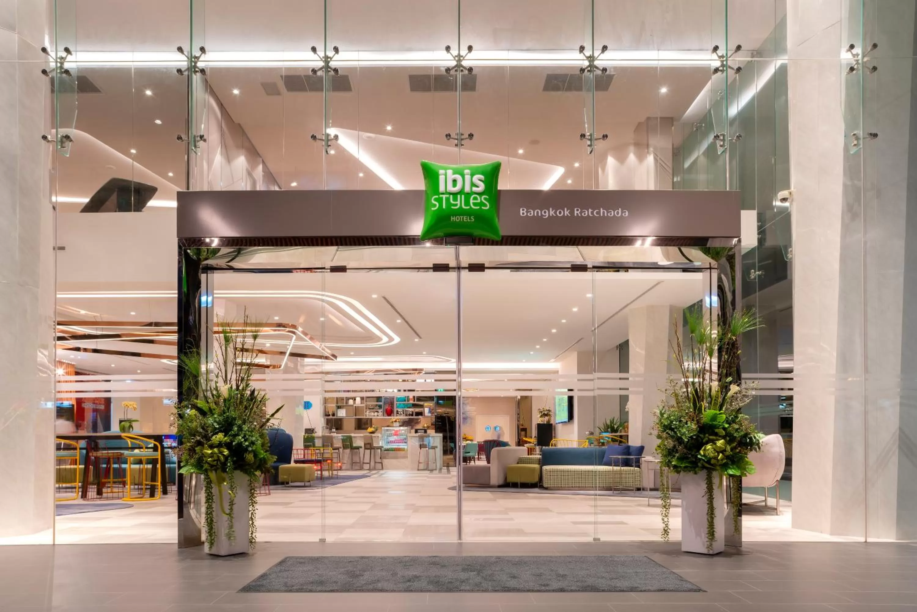 Facade/entrance in ibis Styles Bangkok Ratchada