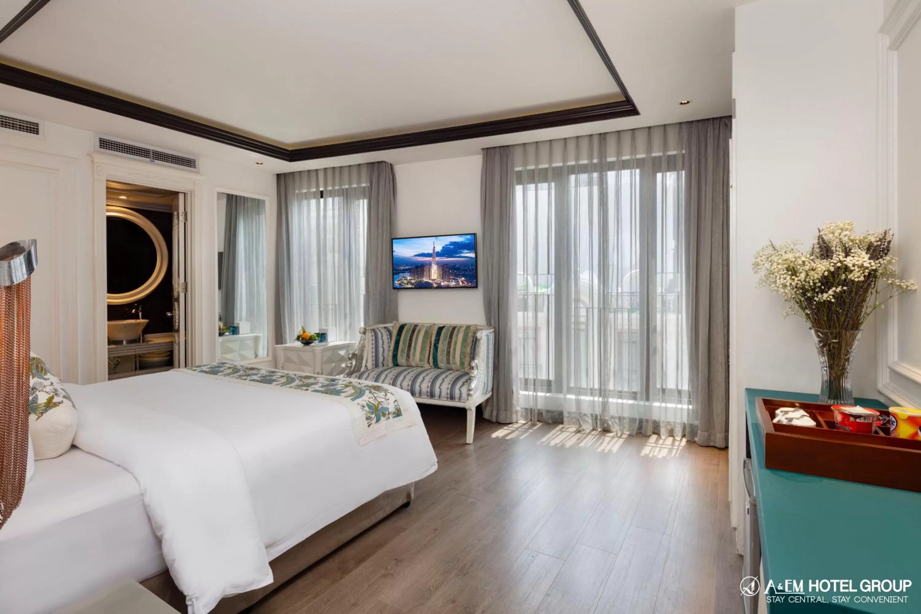 Bedroom in A&EM Saigon Hotel