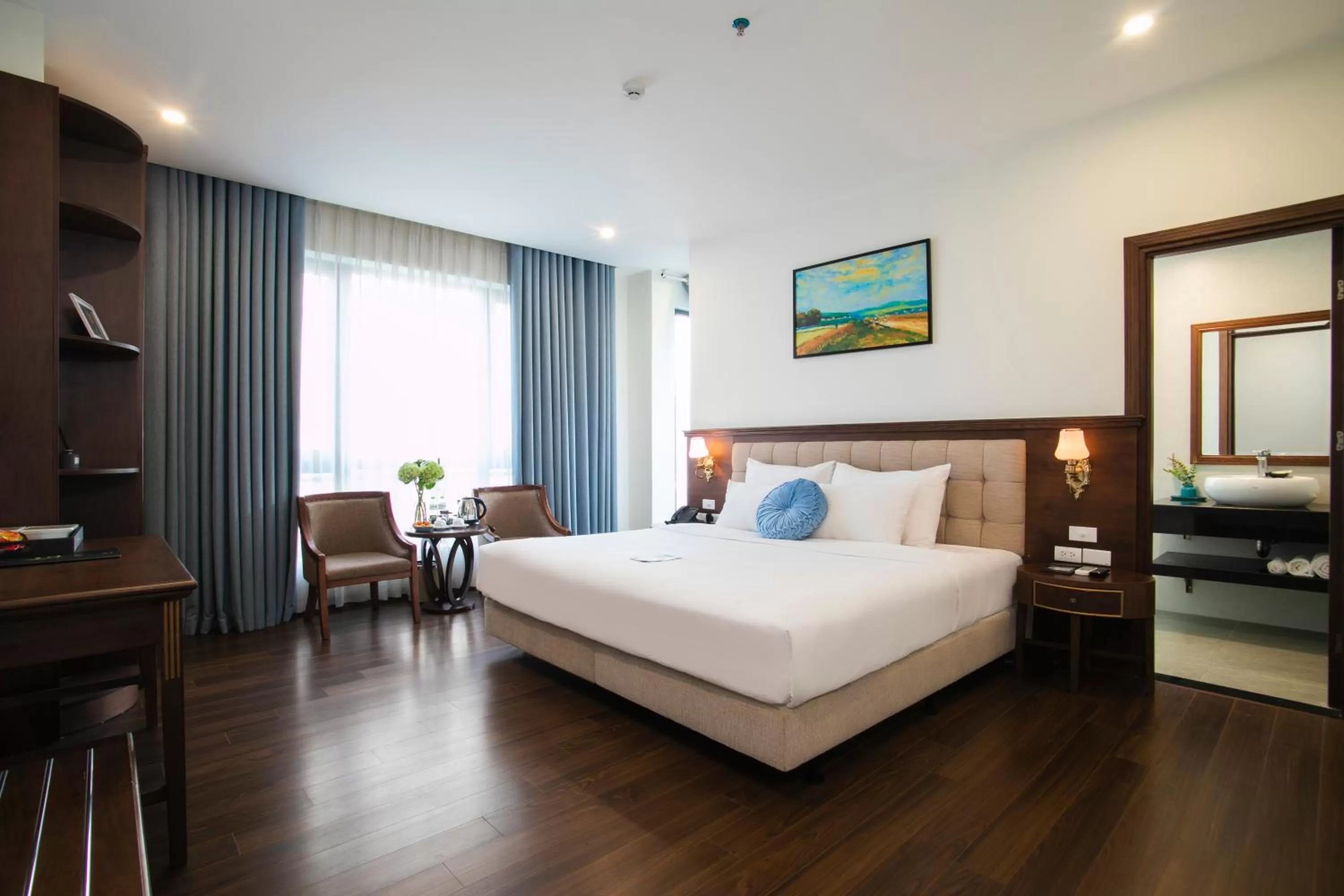 Photo of the whole room, Bed in Western Hanoi Boutique Hotel