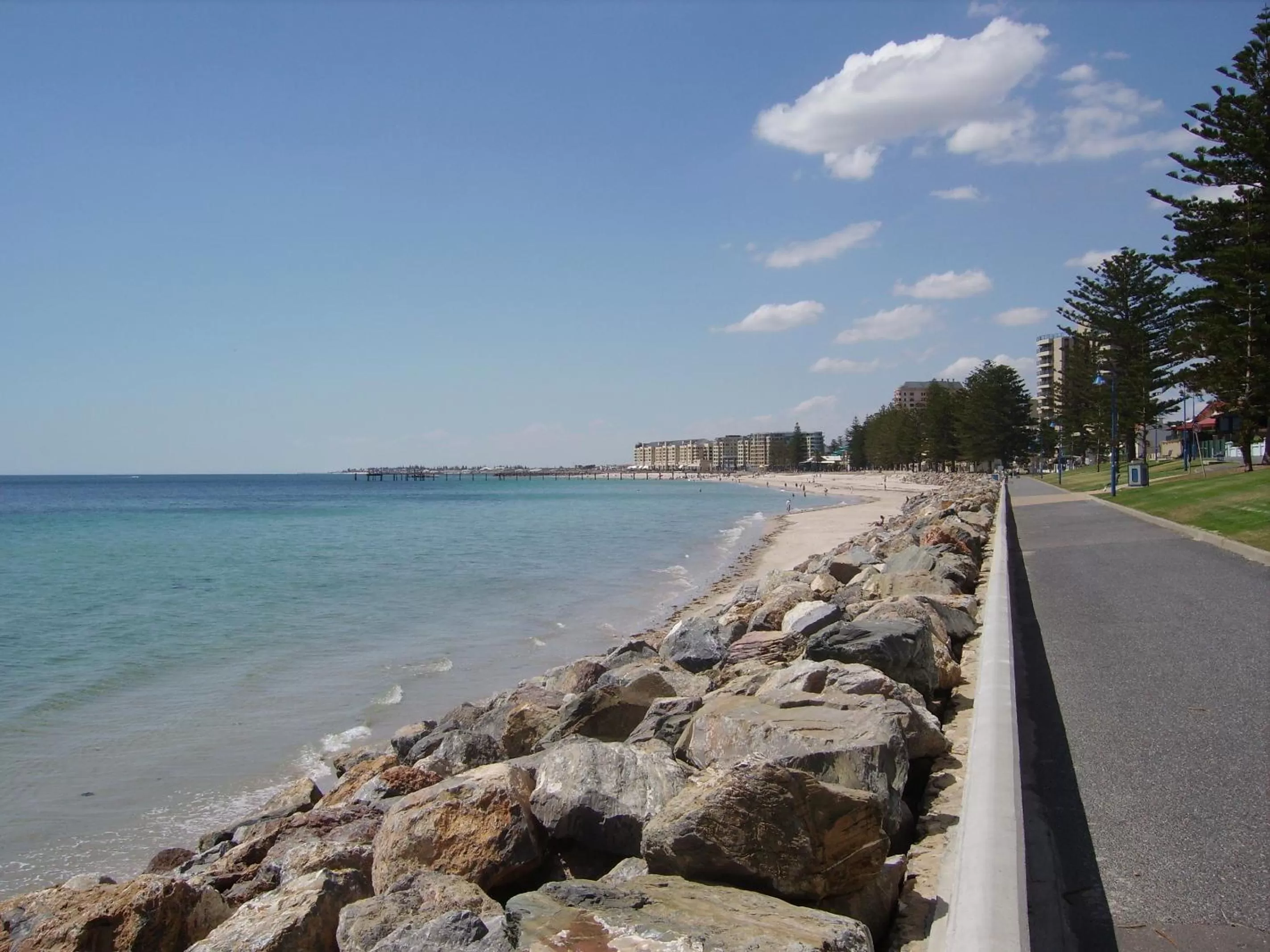 Natural landscape, Beach in Glenelg Sea-Breeze