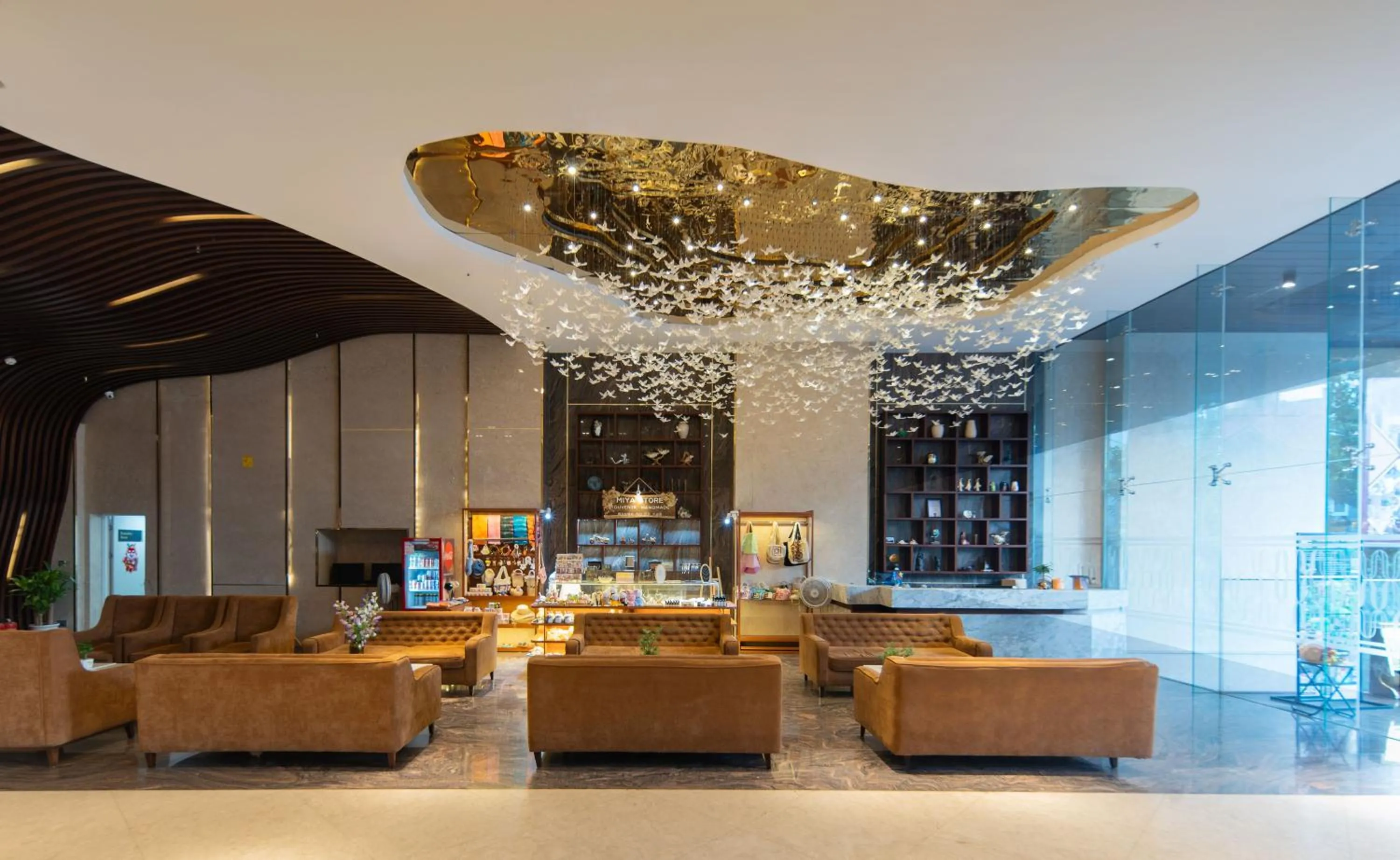 Seating area in LeMore Hotel Nha Trang