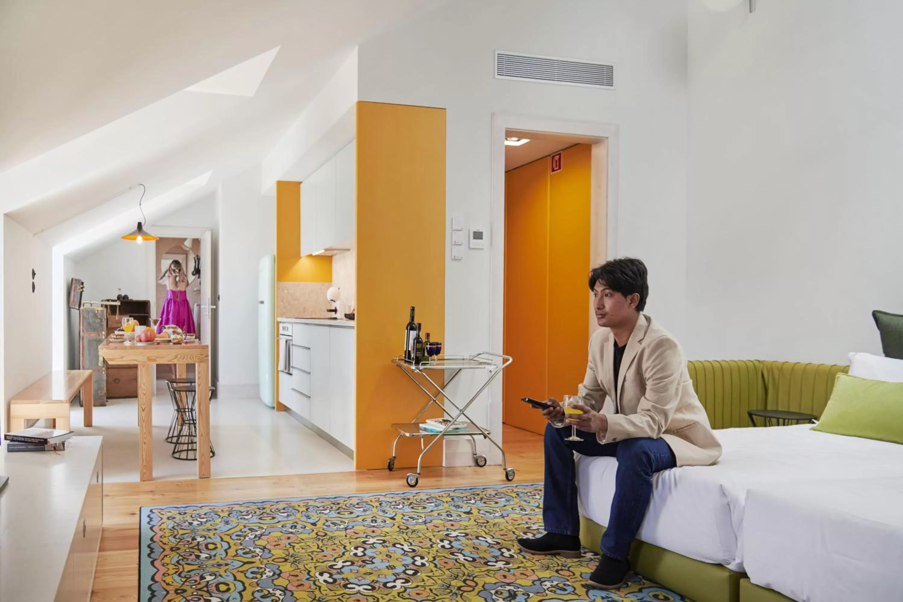 Bed in Cais Urban Lodge