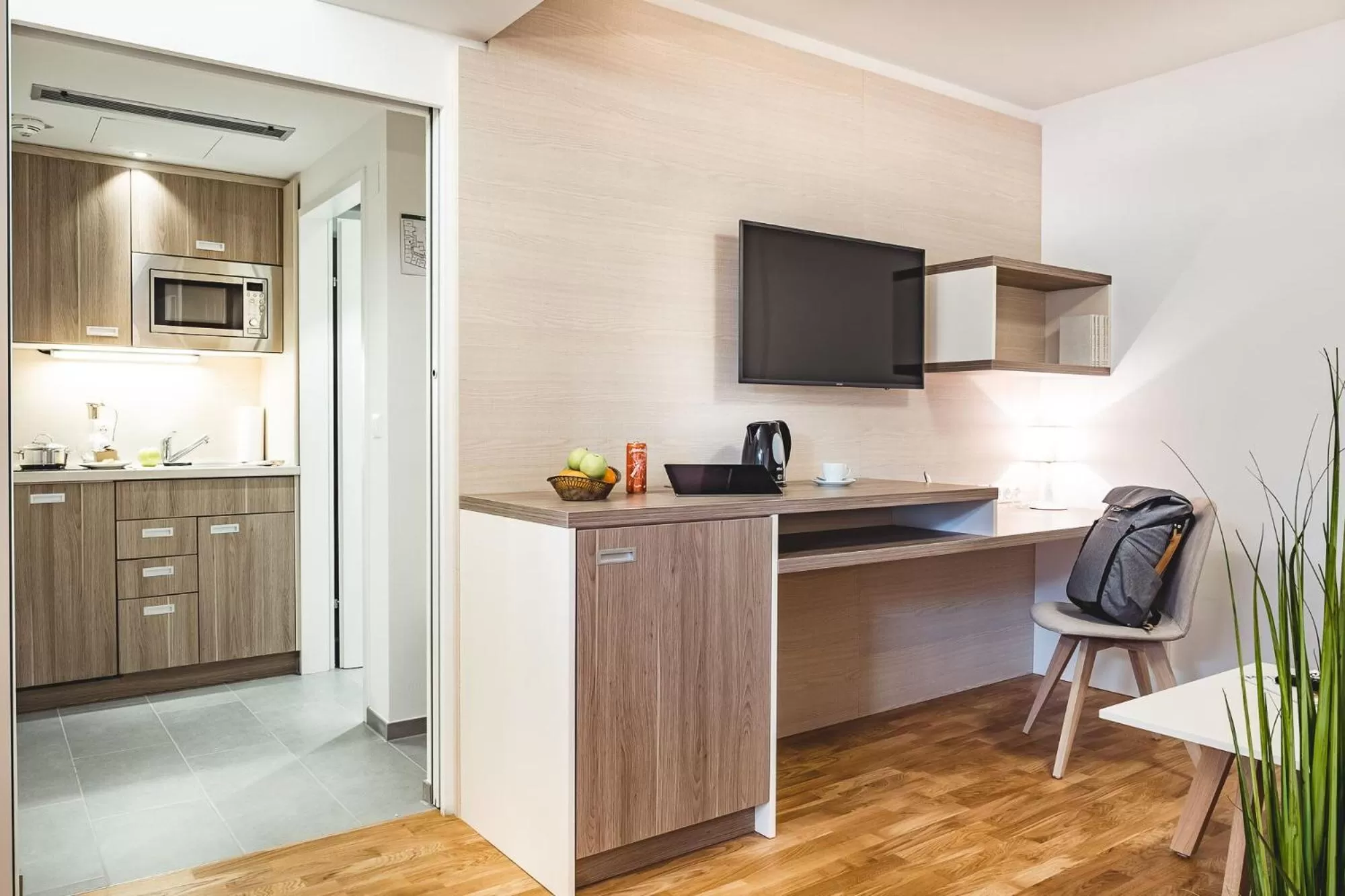 Kitchen or kitchenette in Oliver Urban I Self check-in Apartments