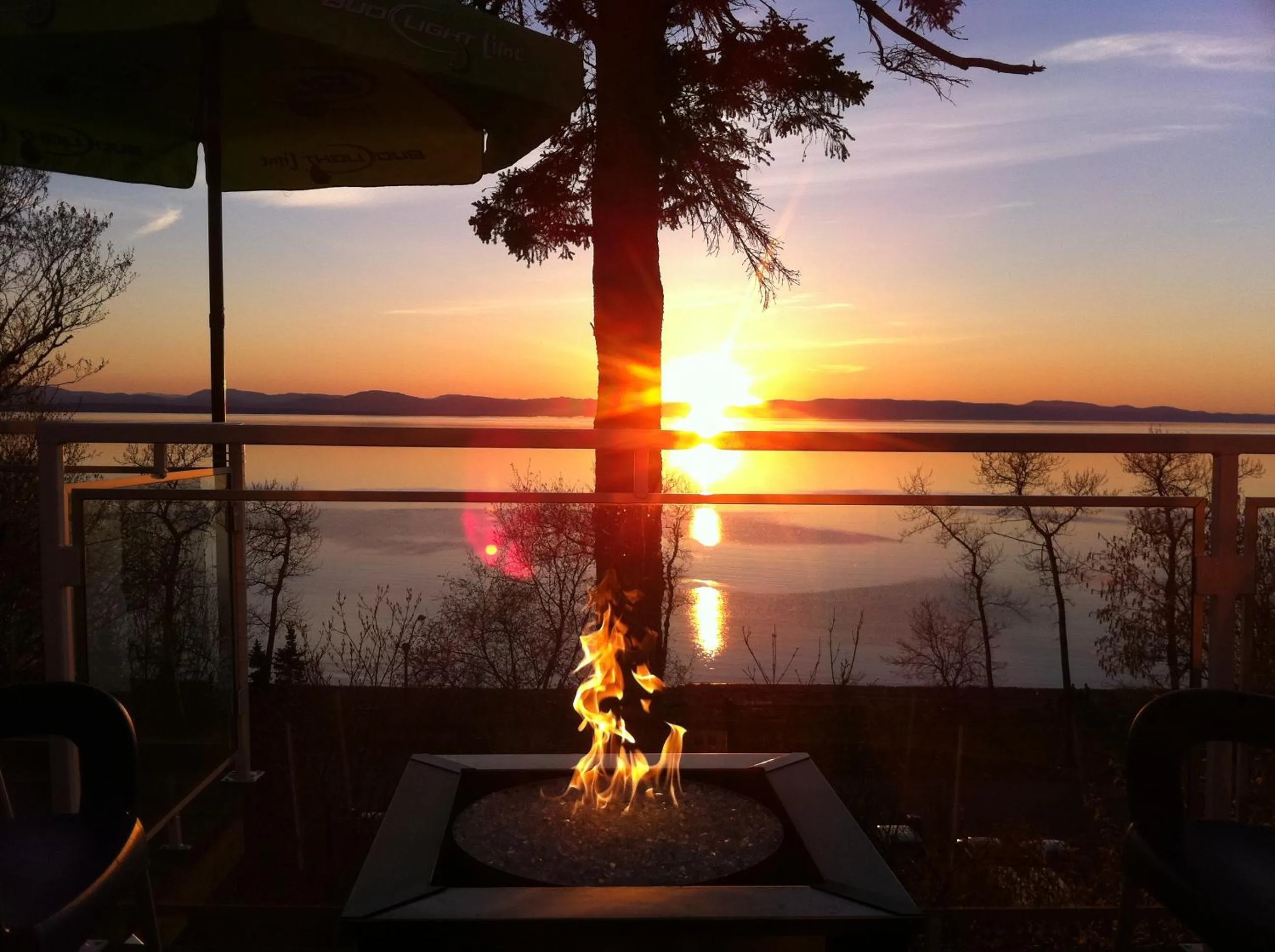 View (from property/room) in Auberge de la Pointe