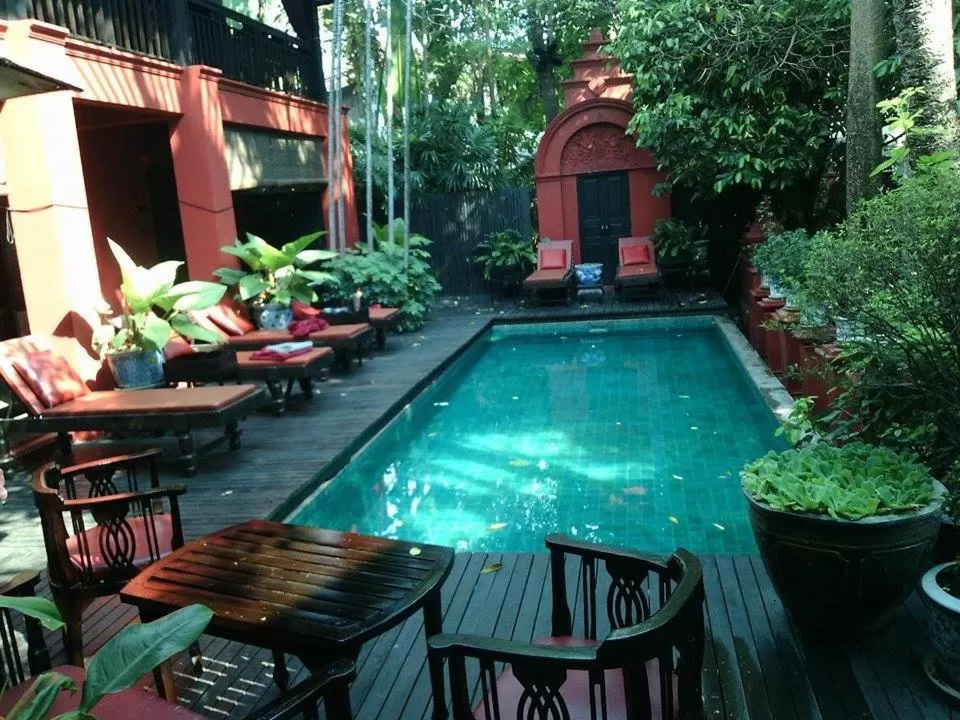 Swimming pool in Tri Yaan Na Ros Colonial House