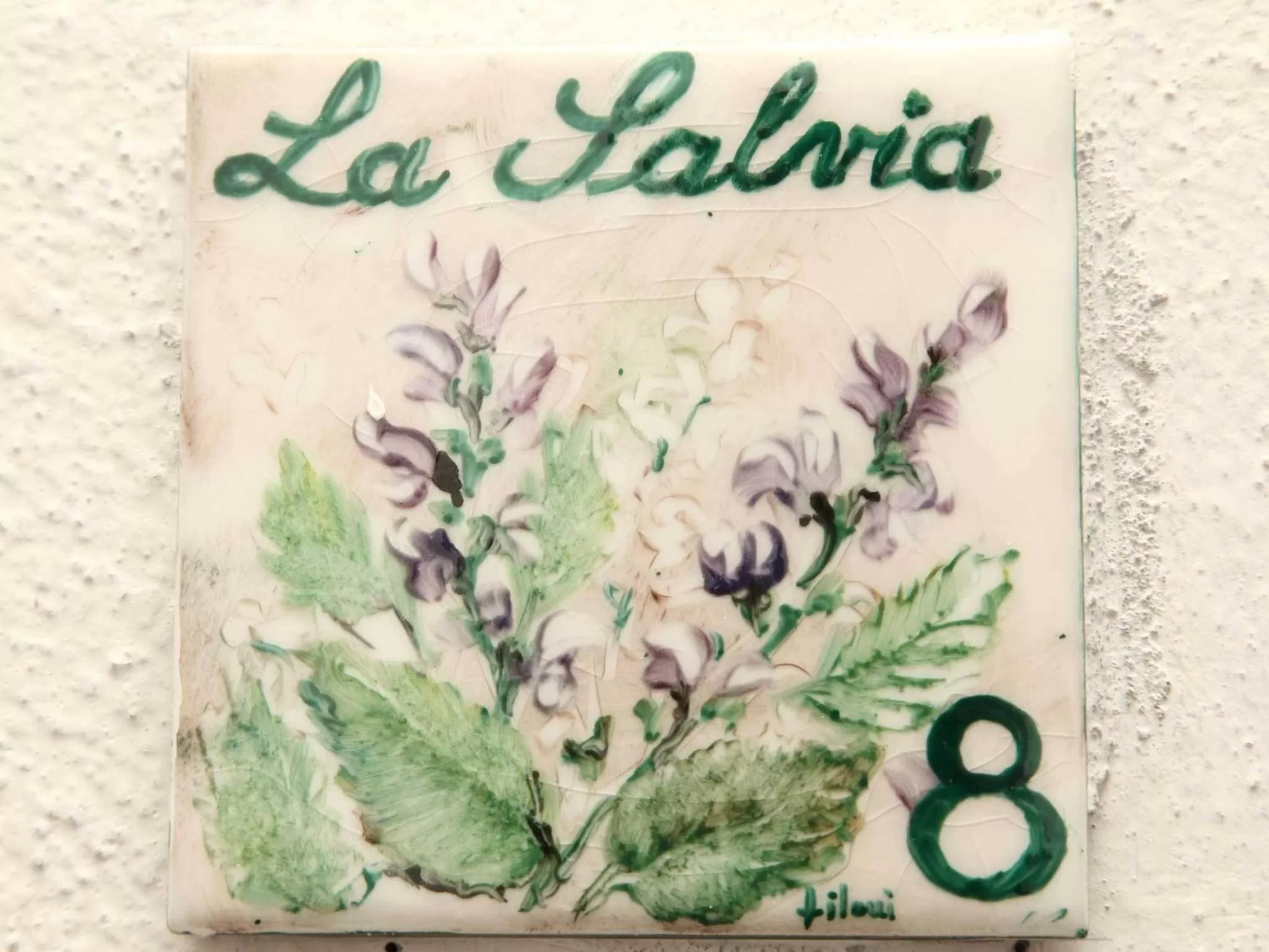 Decorative detail in Albergo Le Macinaie - Monte Amiata