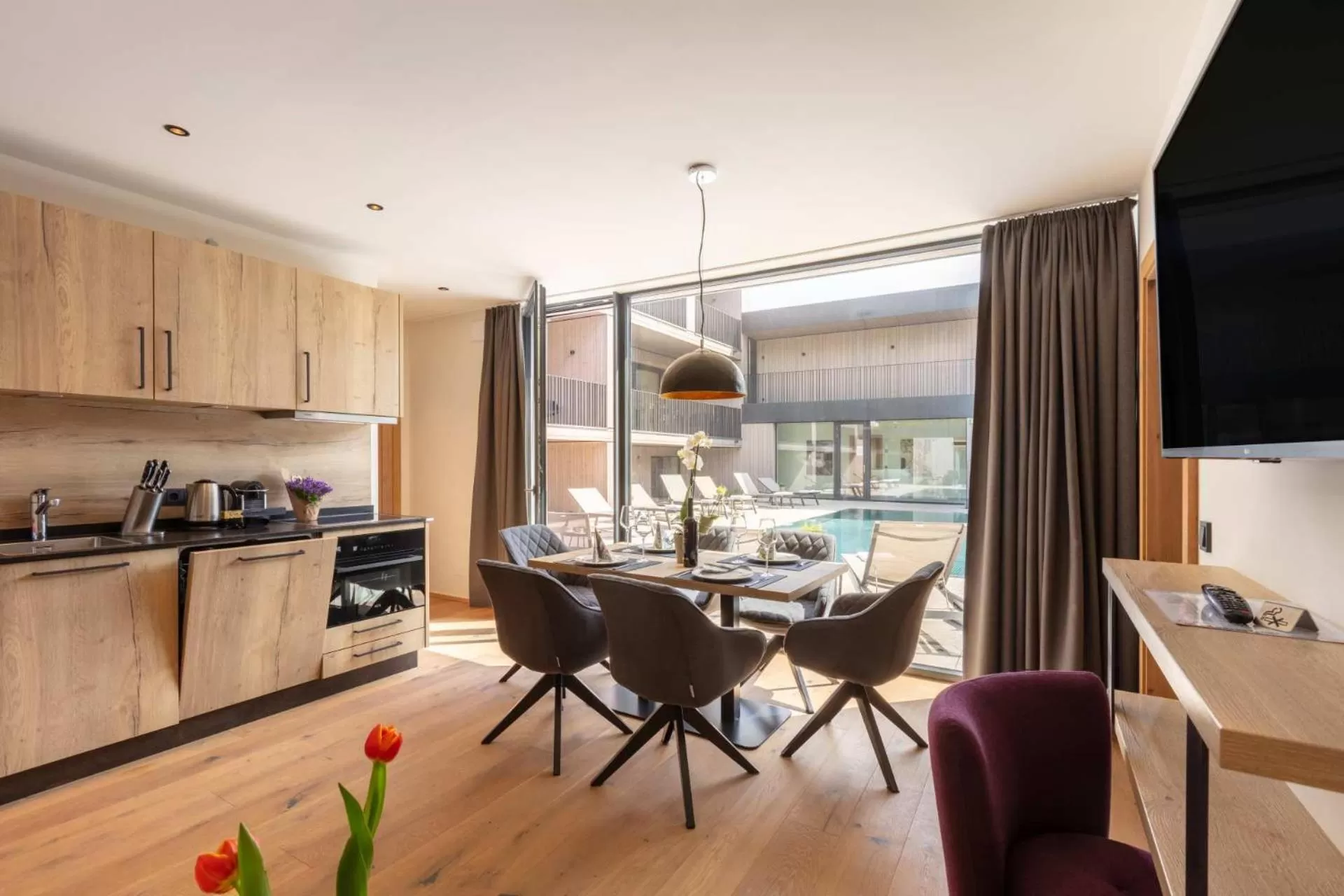 Coffee/tea facilities in Emma Deluxe Aparthotel direkt beim Skibus