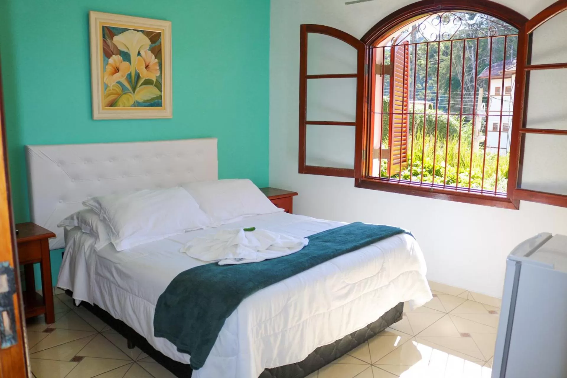 Bed in Pousada da Lua