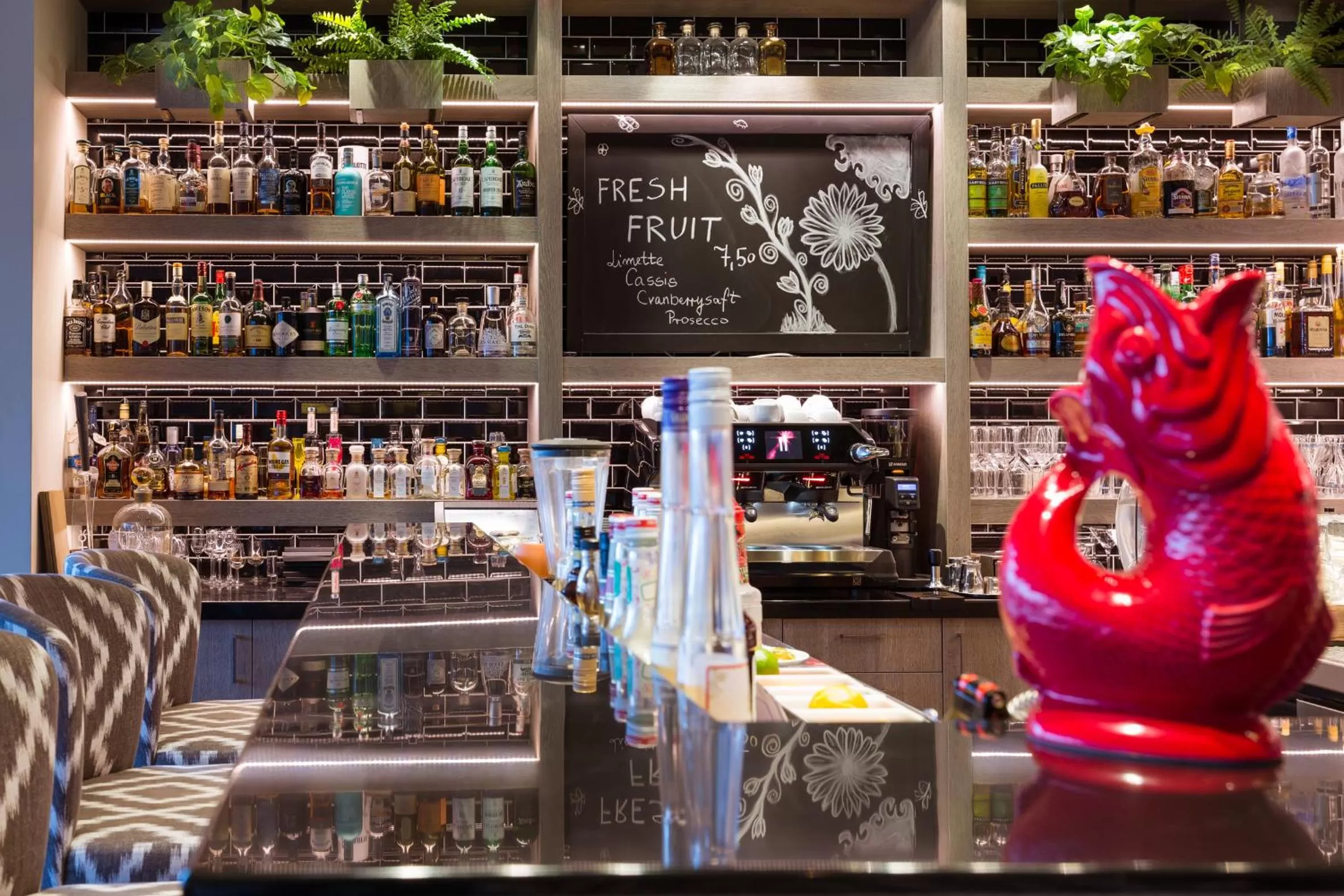 Lounge or bar in Strandhotel Ostseeblick