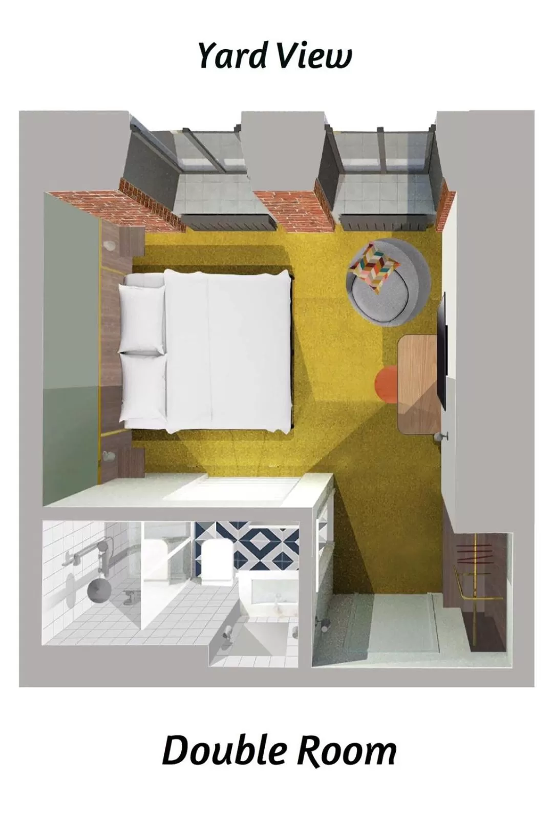Floor Plan in Four Rooms City